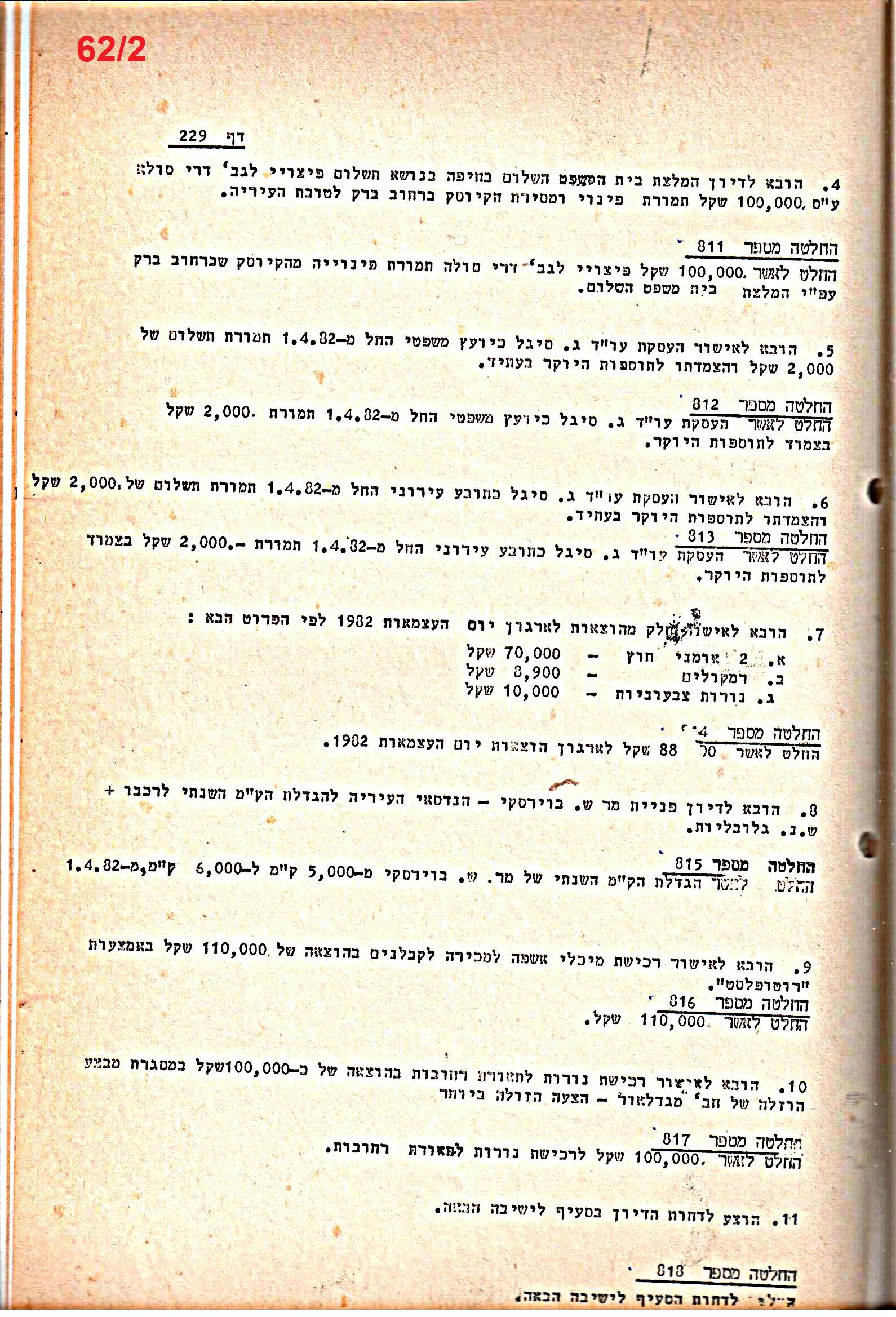 פרוטוקולים 21 – 19.10.83 – 3.1.79 ועדות – כספים by riki deri - Illustrated by מוזיאון בית גרושקביץ / כרך 21 - Ourboox.com