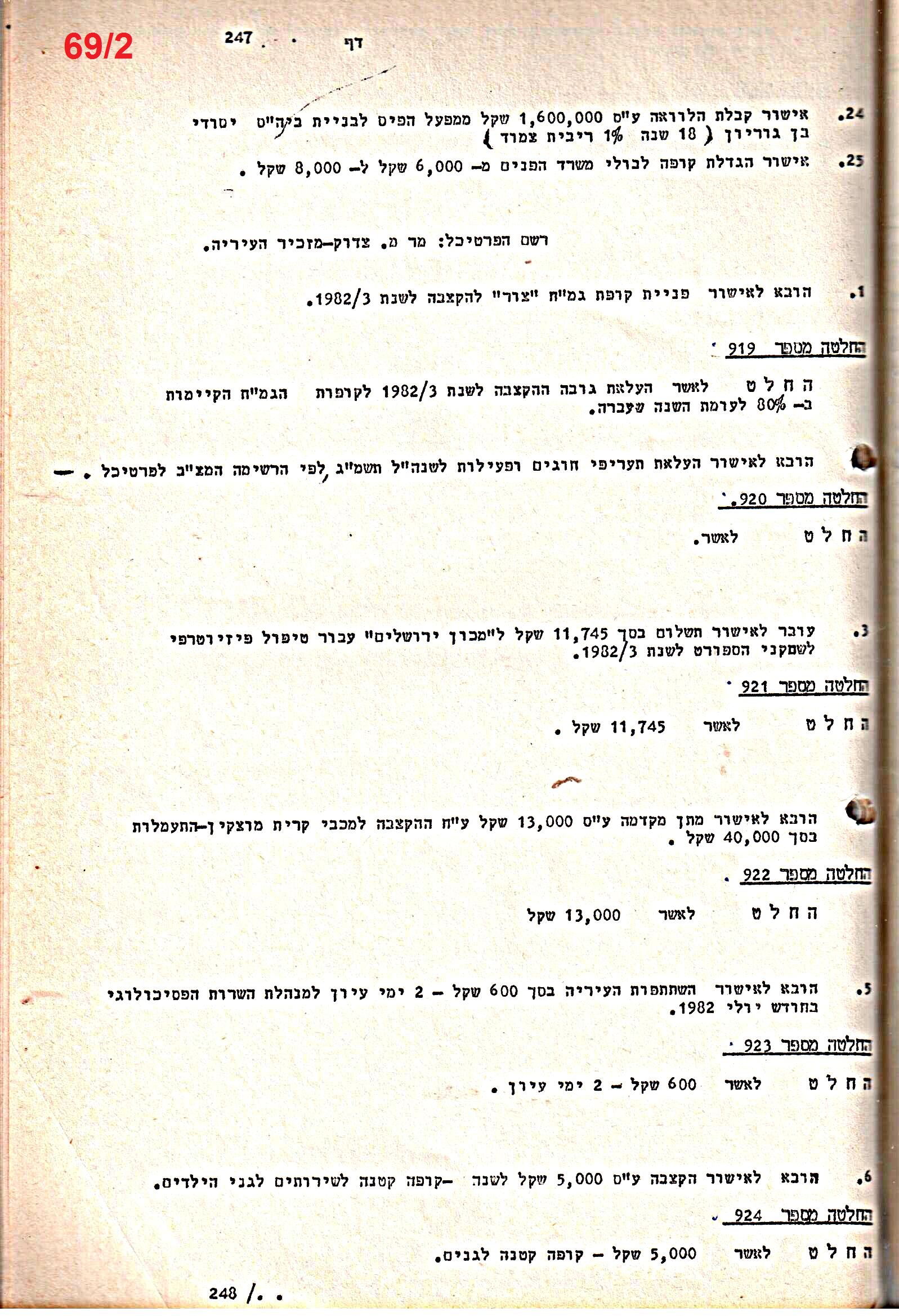 פרוטוקולים 21 – 19.10.83 – 3.1.79 ועדות – כספים by riki deri - Illustrated by מוזיאון בית גרושקביץ / כרך 21 - Ourboox.com
