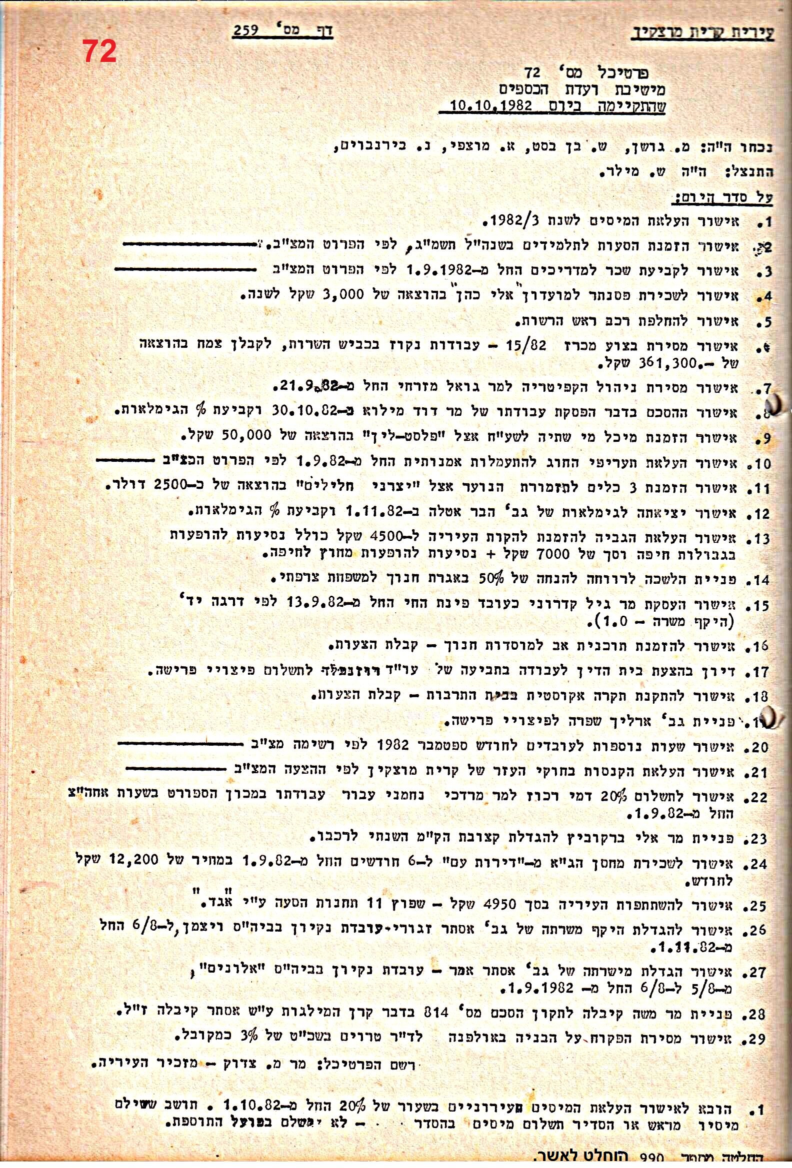 פרוטוקולים 21 – 19.10.83 – 3.1.79 ועדות – כספים by riki deri - Illustrated by מוזיאון בית גרושקביץ / כרך 21 - Ourboox.com