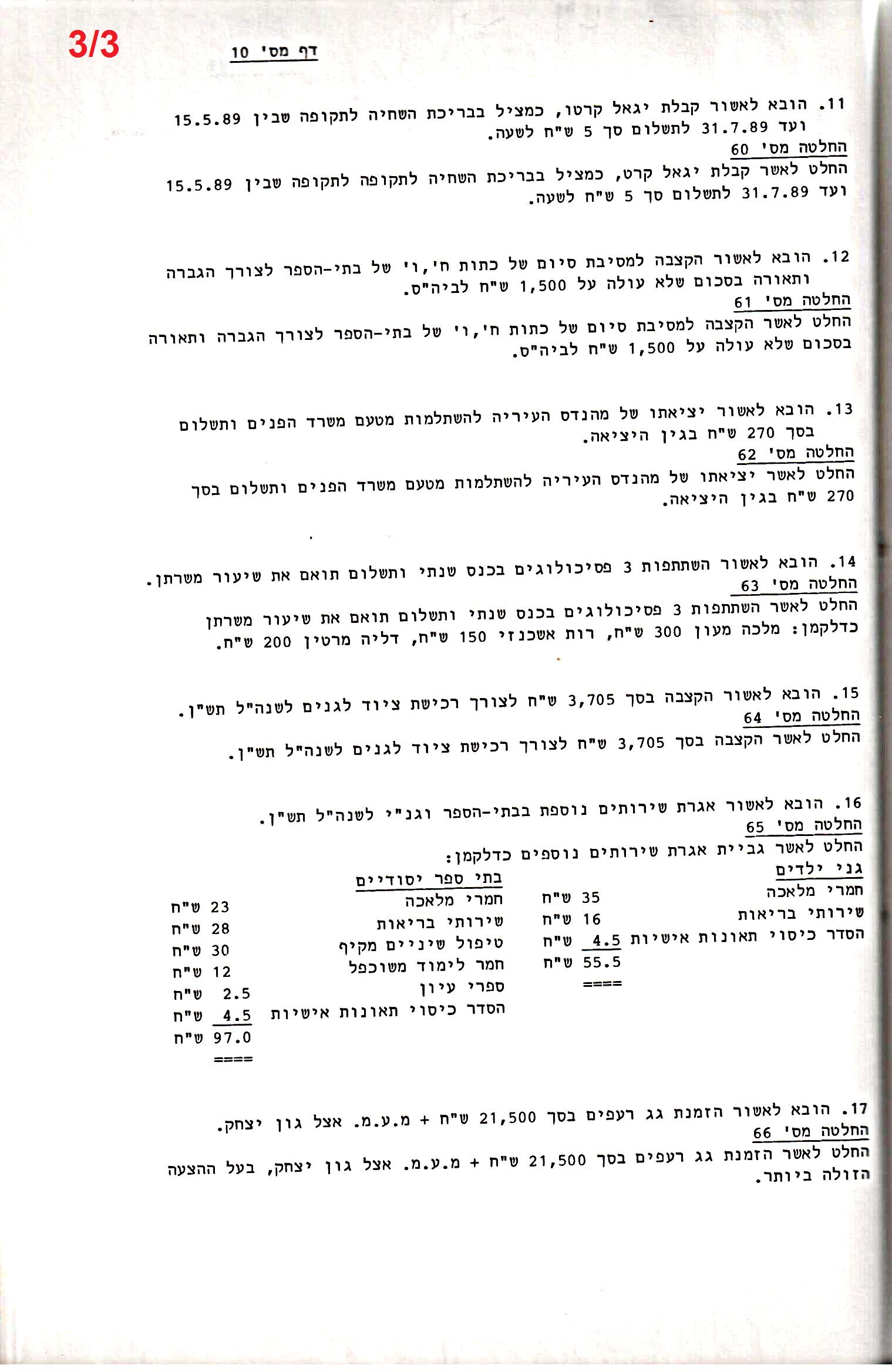 פרוטוקול 24 – ועדות – 17.6.91 – 11.5.89 כספים by riki deri - Illustrated by מוזיאון בית גרושקביץ / כרך 24 - Ourboox.com