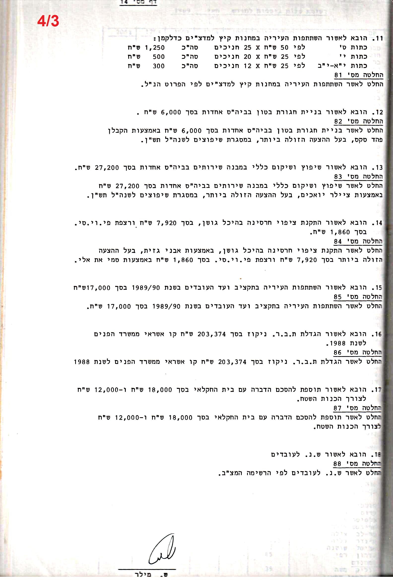 פרוטוקול 24 – ועדות – 17.6.91 – 11.5.89 כספים by riki deri - Illustrated by מוזיאון בית גרושקביץ / כרך 24 - Ourboox.com