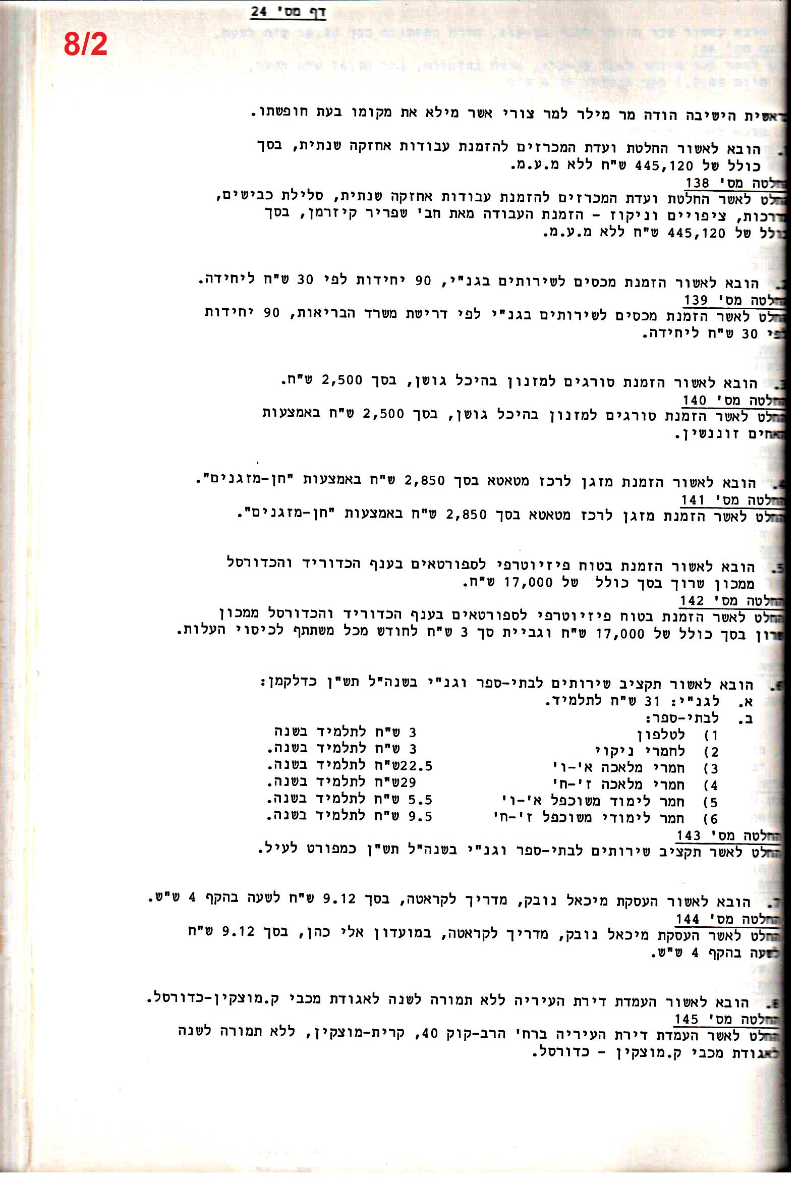 פרוטוקול 24 – ועדות – 17.6.91 – 11.5.89 כספים by riki deri - Illustrated by מוזיאון בית גרושקביץ / כרך 24 - Ourboox.com