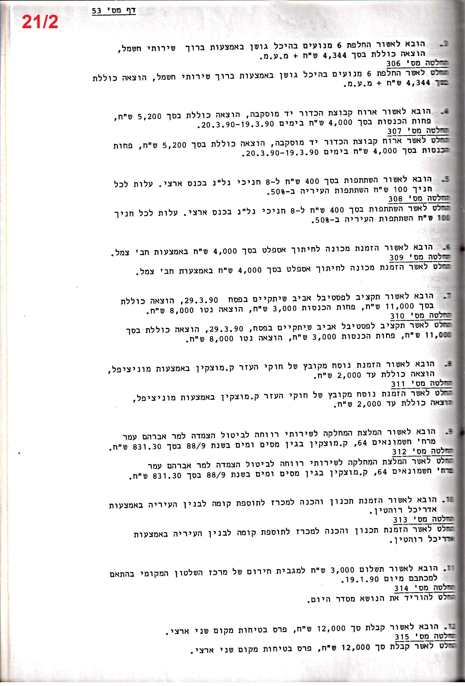 פרוטוקול 24 – ועדות – 17.6.91 – 11.5.89 כספים by riki deri - Illustrated by מוזיאון בית גרושקביץ / כרך 24 - Ourboox.com