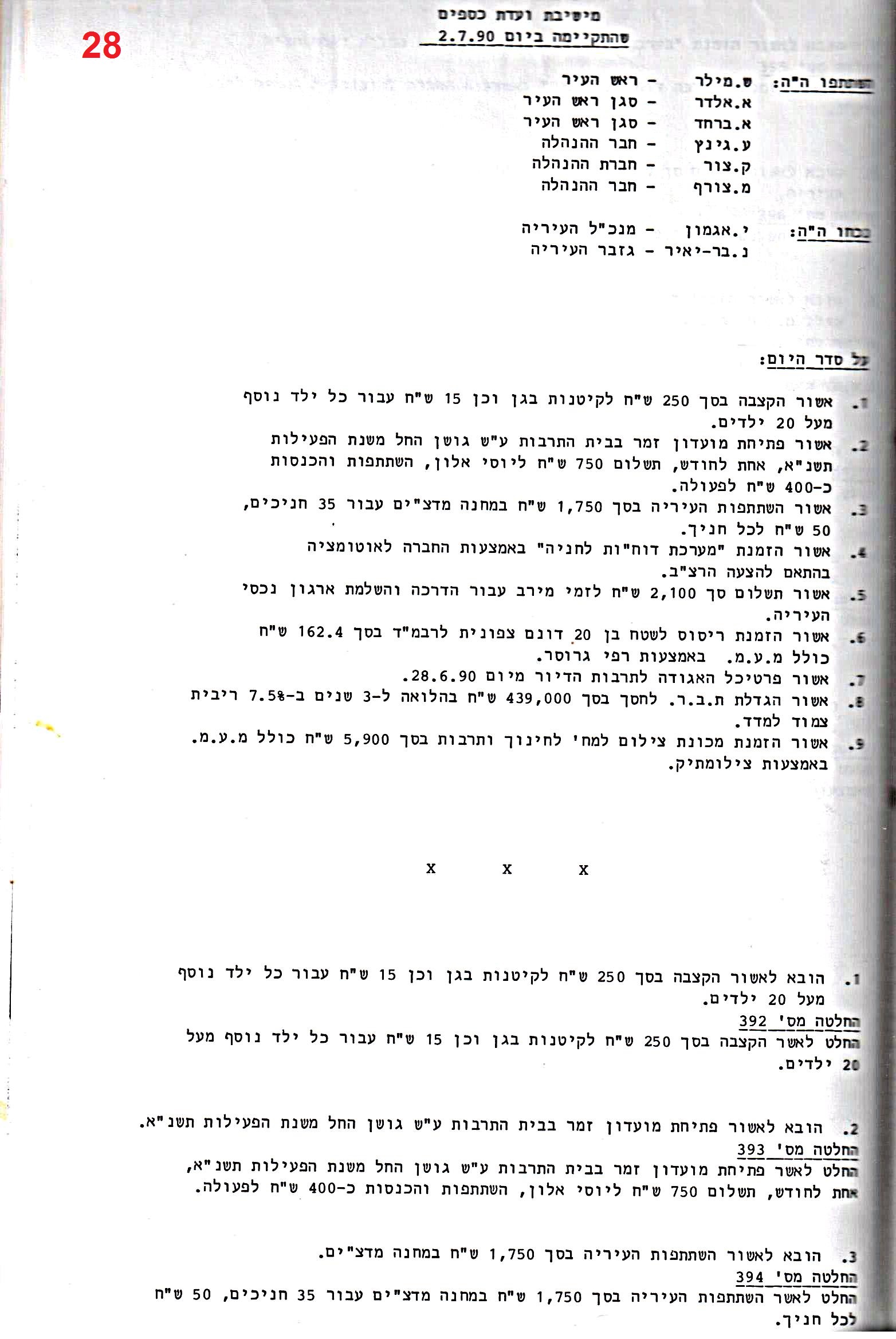 פרוטוקול 24 – ועדות – 17.6.91 – 11.5.89 כספים by riki deri - Illustrated by מוזיאון בית גרושקביץ / כרך 24 - Ourboox.com