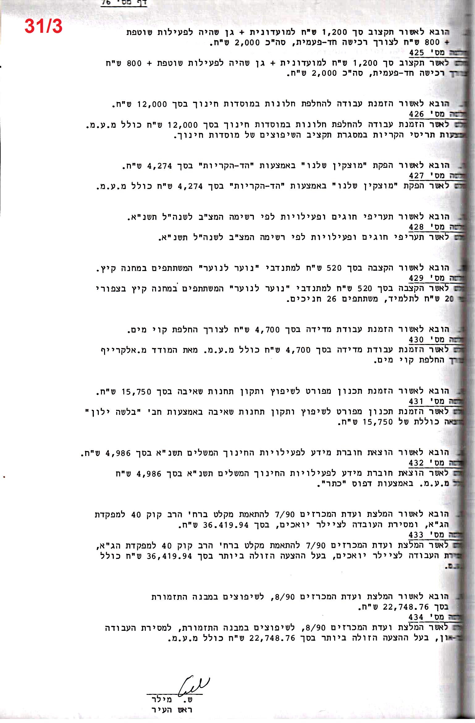 פרוטוקול 24 – ועדות – 17.6.91 – 11.5.89 כספים by riki deri - Illustrated by מוזיאון בית גרושקביץ / כרך 24 - Ourboox.com
