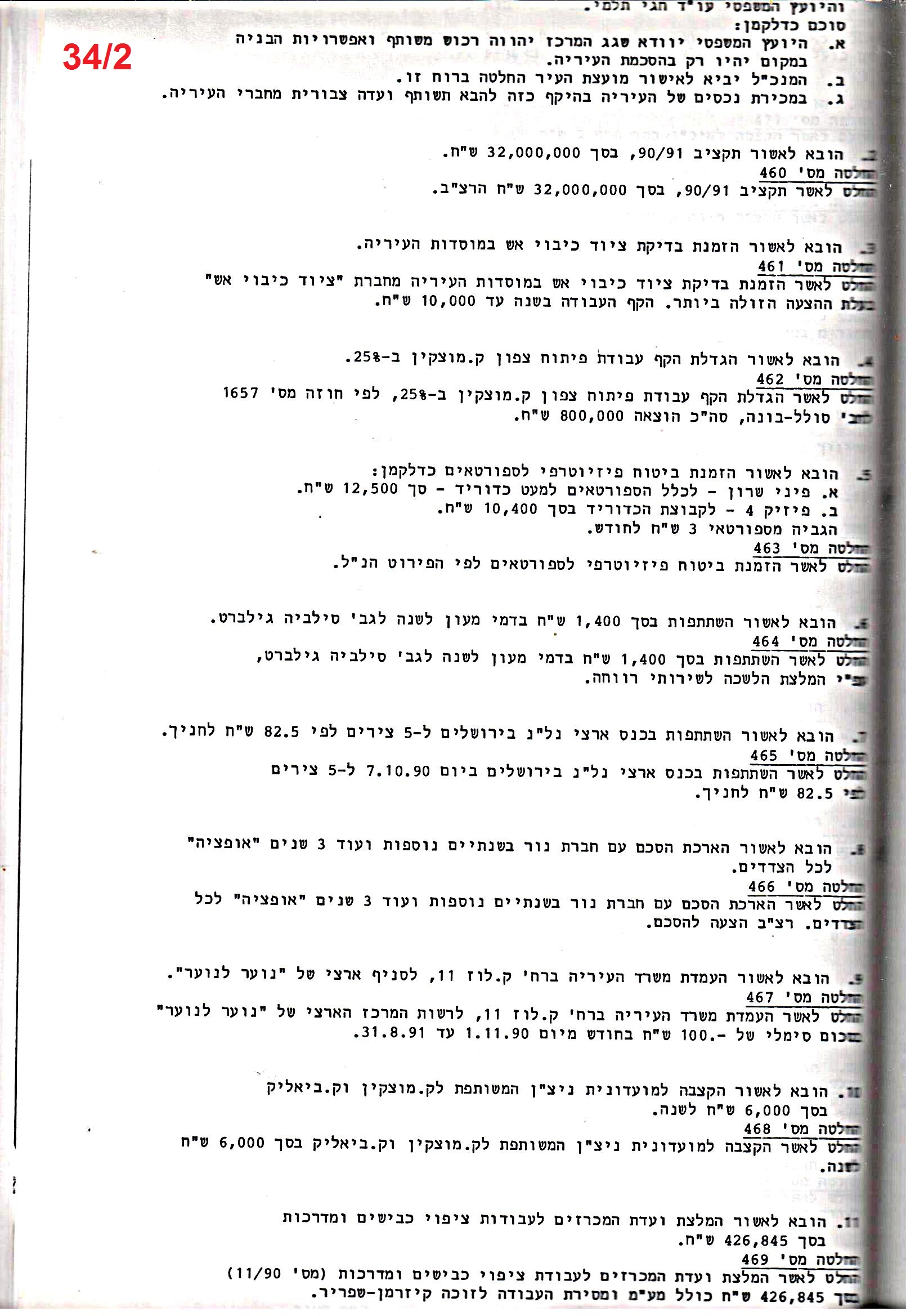 פרוטוקול 24 – ועדות – 17.6.91 – 11.5.89 כספים by riki deri - Illustrated by מוזיאון בית גרושקביץ / כרך 24 - Ourboox.com