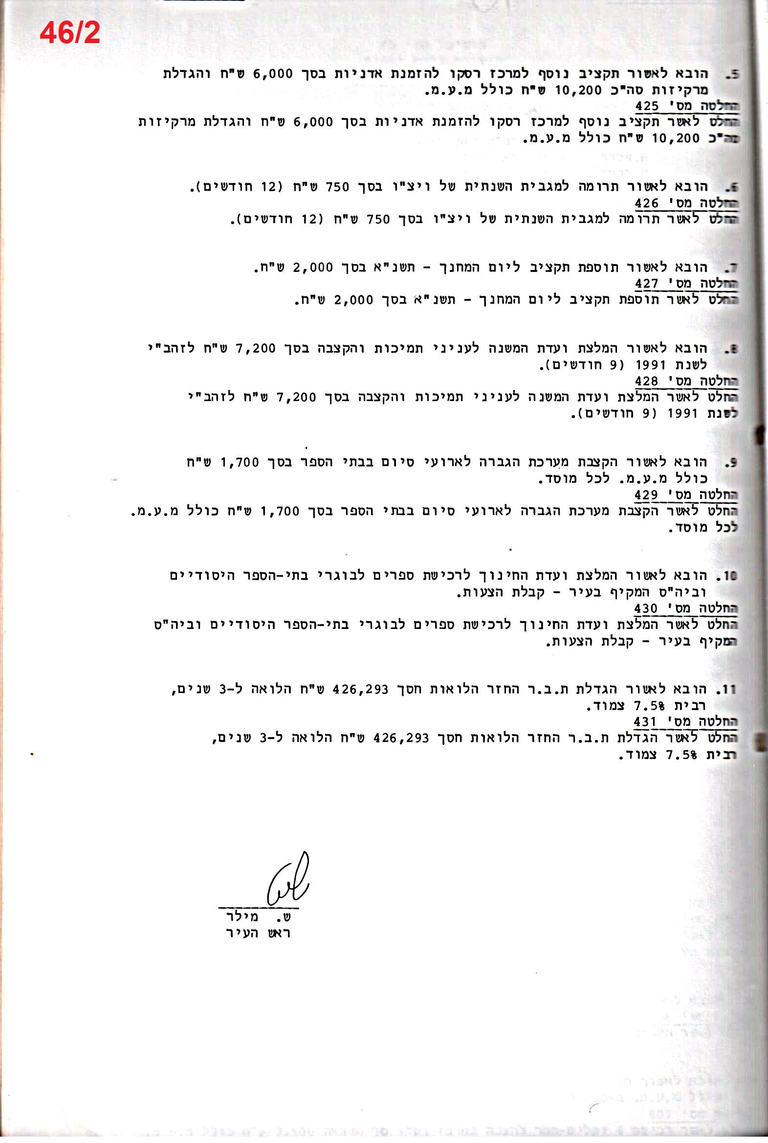 פרוטוקול 24 – ועדות – 17.6.91 – 11.5.89 כספים by riki deri - Illustrated by מוזיאון בית גרושקביץ / כרך 24 - Ourboox.com