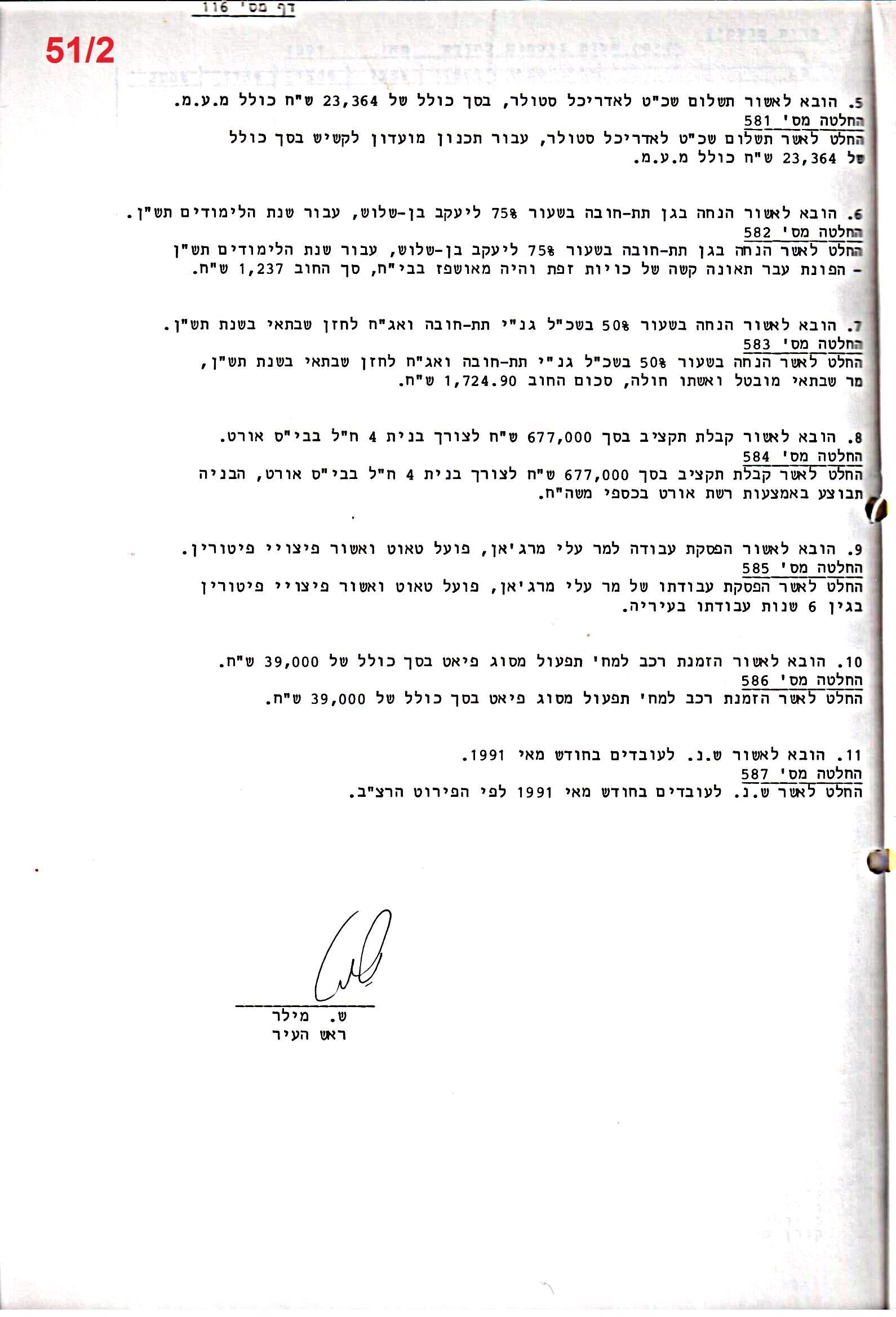 פרוטוקול 24 – ועדות – 17.6.91 – 11.5.89 כספים by riki deri - Illustrated by מוזיאון בית גרושקביץ / כרך 24 - Ourboox.com