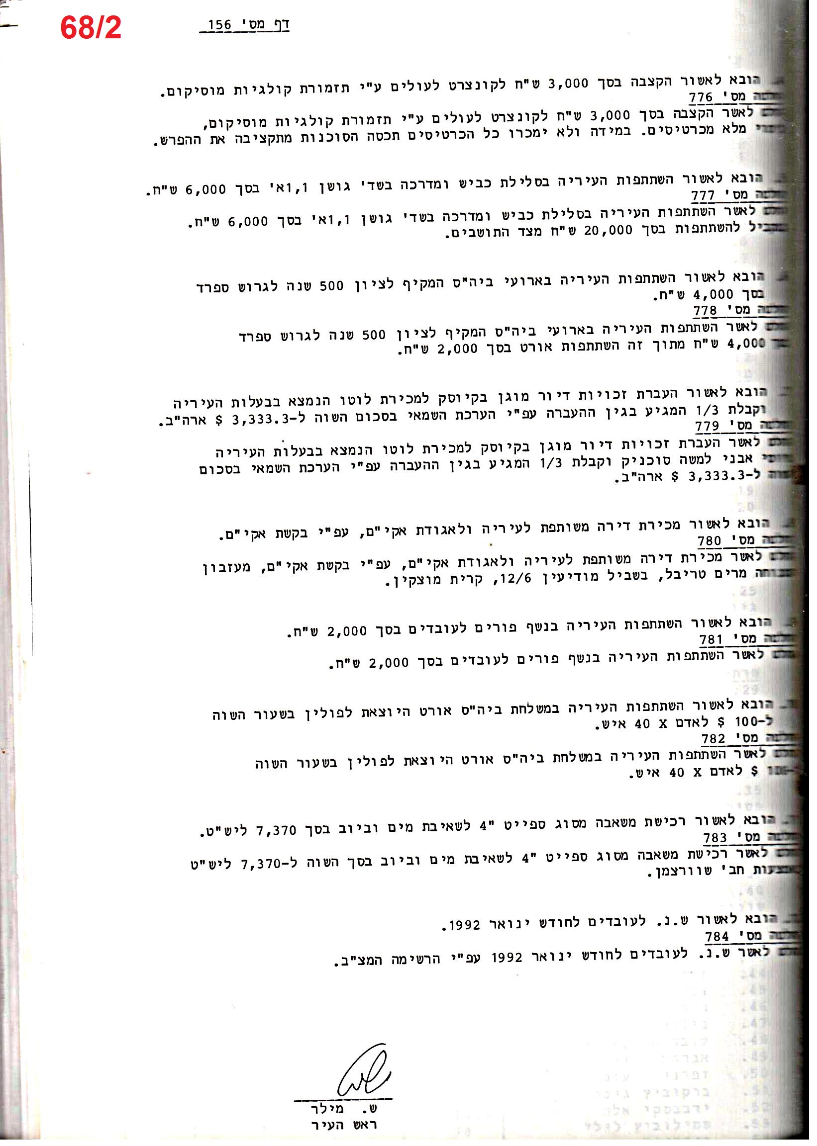 פרוטוקול 25 – ועדות – 11.10.93 – 1.7.91 כספים by riki deri - Illustrated by מוזיאון בית גרושקביץ / כרך 25 - Ourboox.com