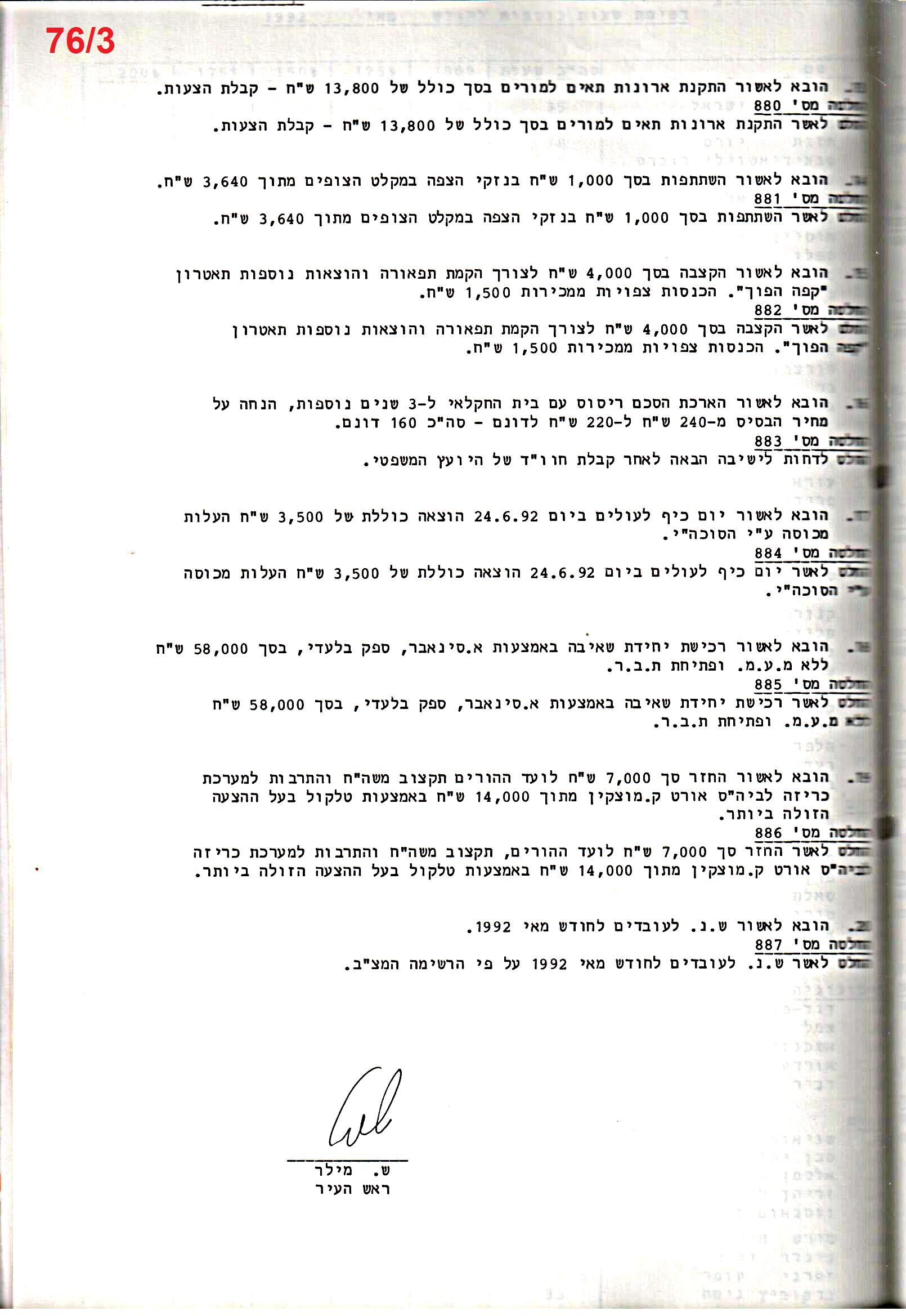 פרוטוקול 25 – ועדות – 11.10.93 – 1.7.91 כספים by riki deri - Illustrated by מוזיאון בית גרושקביץ / כרך 25 - Ourboox.com