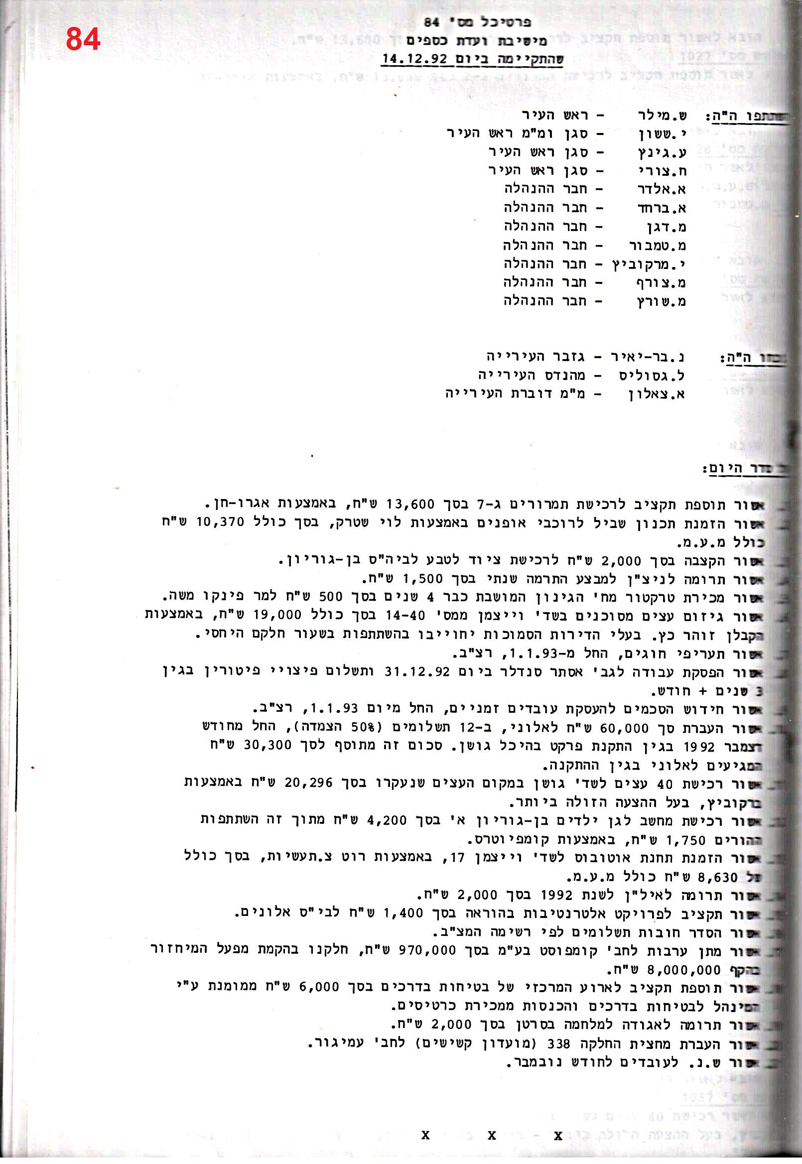 פרוטוקול 25 – ועדות – 11.10.93 – 1.7.91 כספים by riki deri - Illustrated by מוזיאון בית גרושקביץ / כרך 25 - Ourboox.com