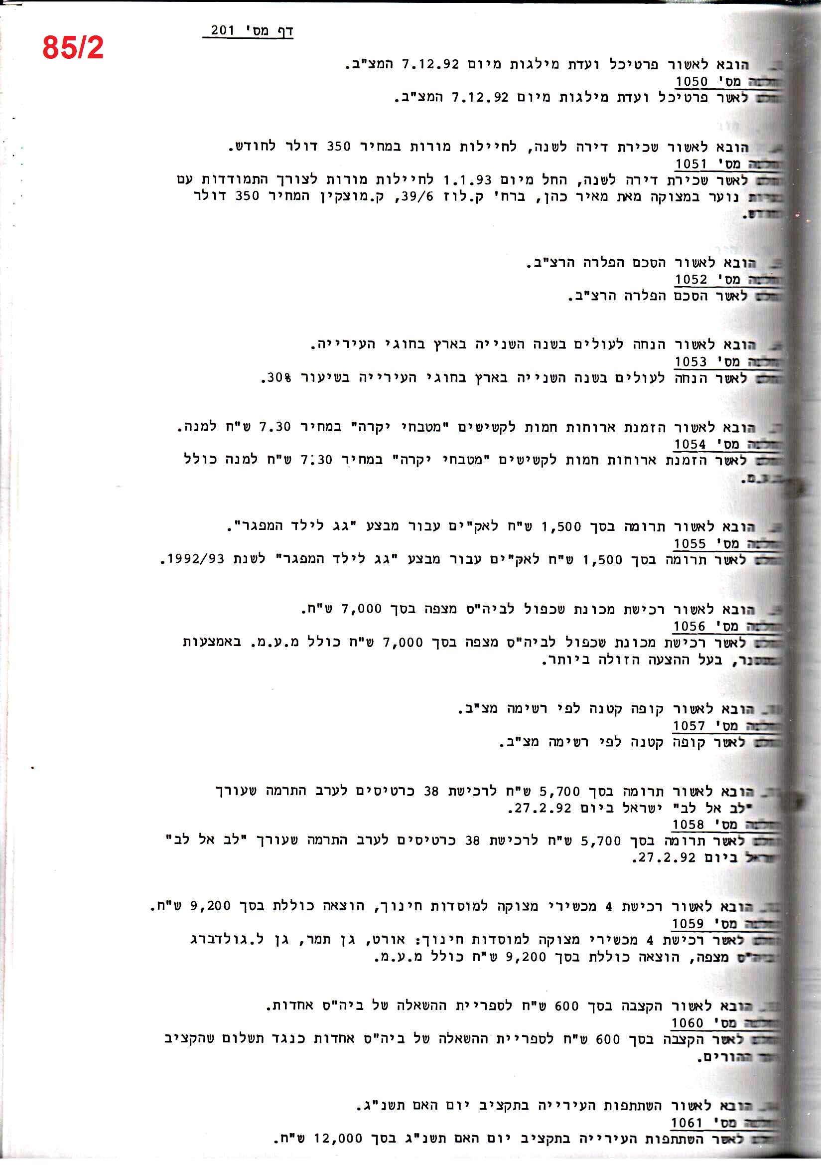 פרוטוקול 25 – ועדות – 11.10.93 – 1.7.91 כספים by riki deri - Illustrated by מוזיאון בית גרושקביץ / כרך 25 - Ourboox.com