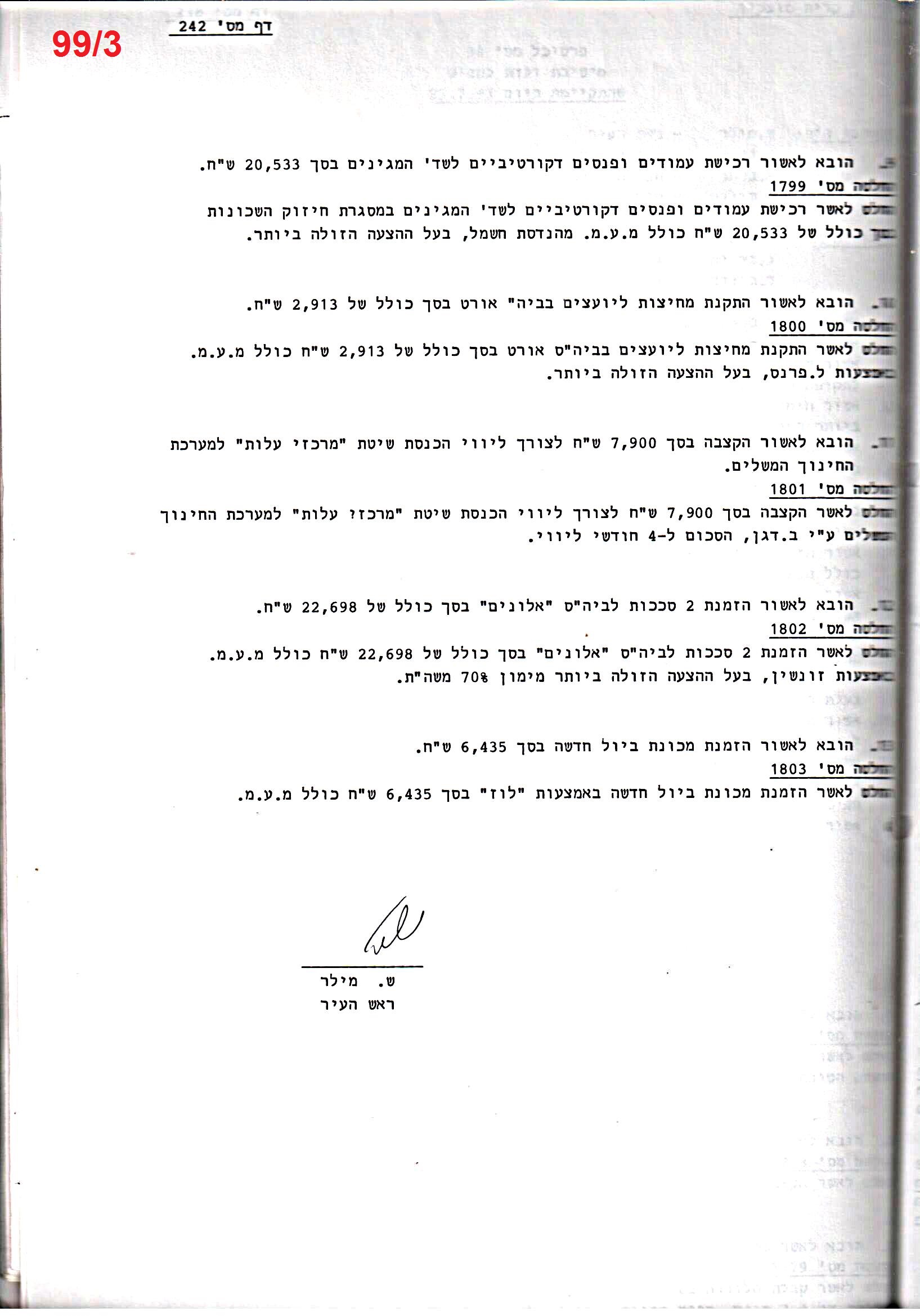 פרוטוקול 25 – ועדות – 11.10.93 – 1.7.91 כספים by riki deri - Illustrated by מוזיאון בית גרושקביץ / כרך 25 - Ourboox.com
