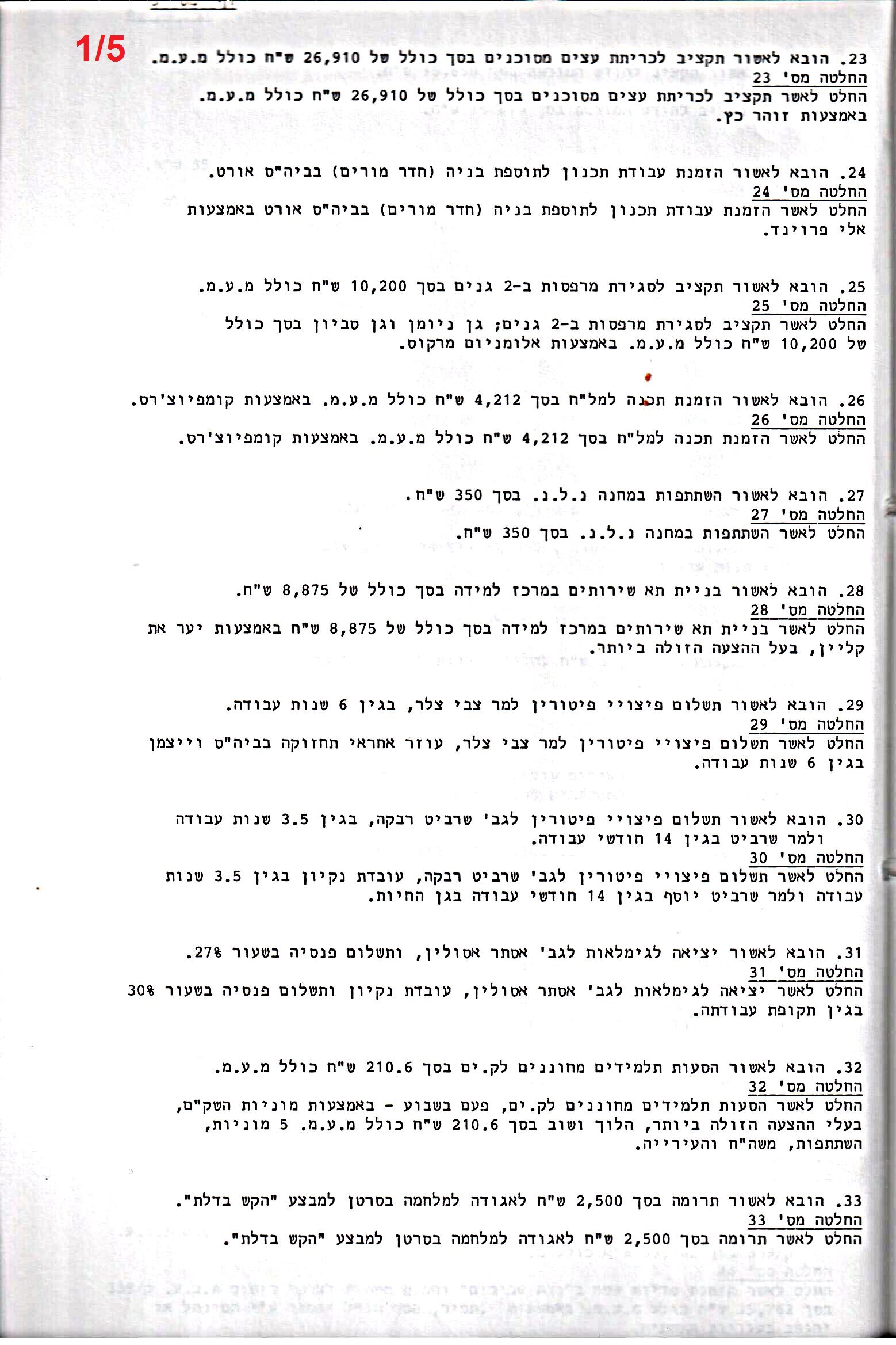פרוטוקול 26 – ועדות – 21.8.95 – 1.13.94 כספים by riki deri - Illustrated by מוזיאון בית גרושקביץ / כרך 26 - Ourboox.com