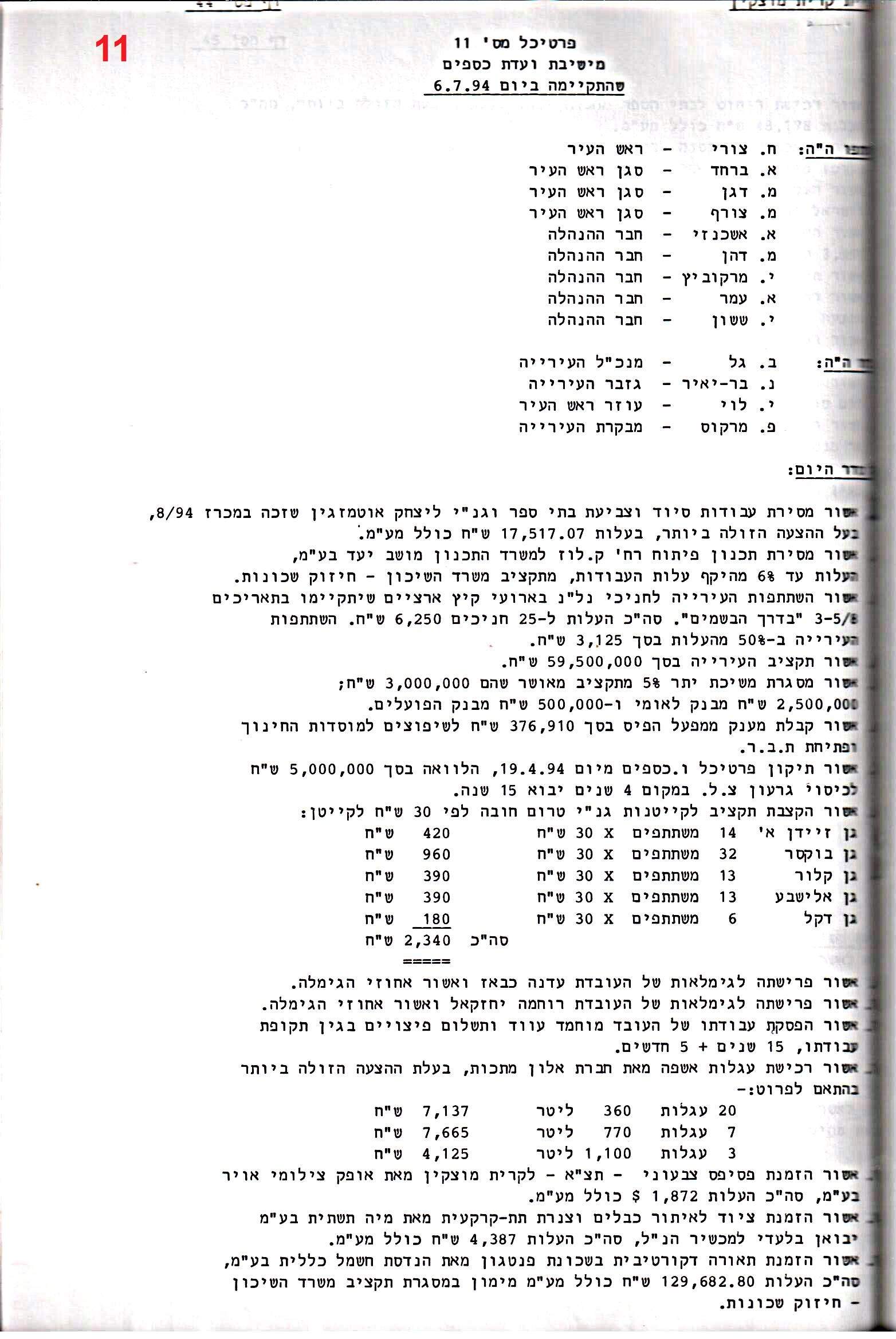 פרוטוקול 26 – ועדות – 21.8.95 – 1.13.94 כספים by riki deri - Illustrated by מוזיאון בית גרושקביץ / כרך 26 - Ourboox.com