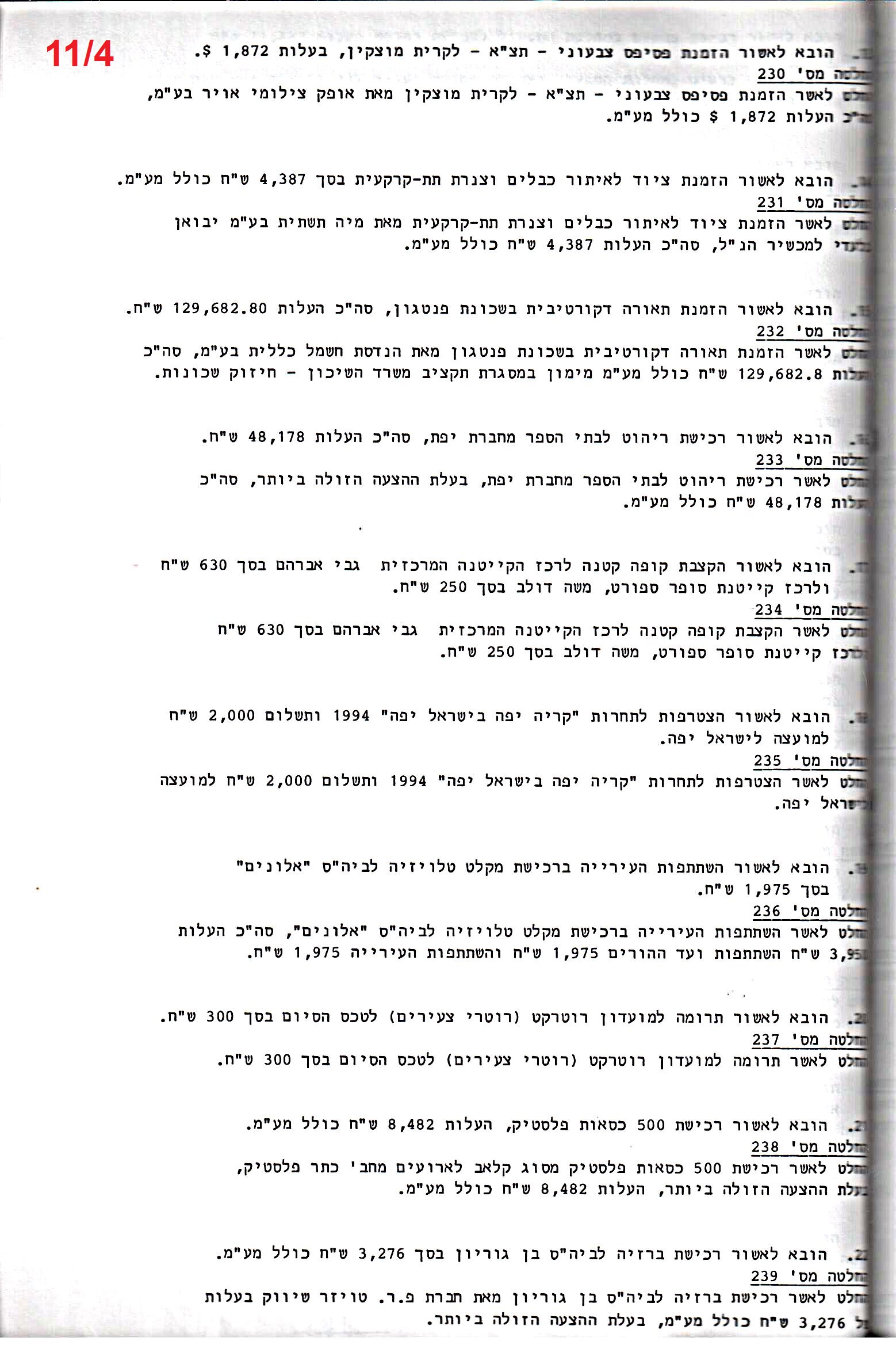 פרוטוקול 26 – ועדות – 21.8.95 – 1.13.94 כספים by riki deri - Illustrated by מוזיאון בית גרושקביץ / כרך 26 - Ourboox.com