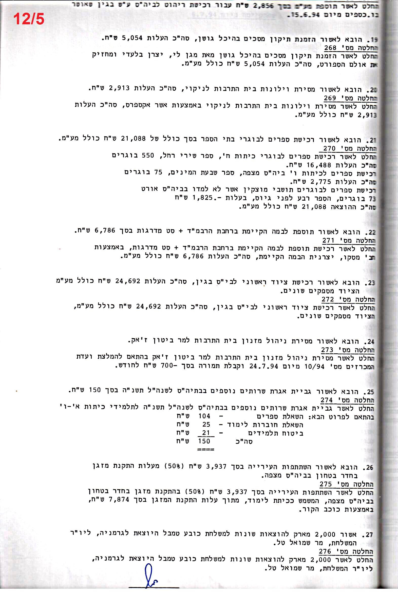 פרוטוקול 26 – ועדות – 21.8.95 – 1.13.94 כספים by riki deri - Illustrated by מוזיאון בית גרושקביץ / כרך 26 - Ourboox.com