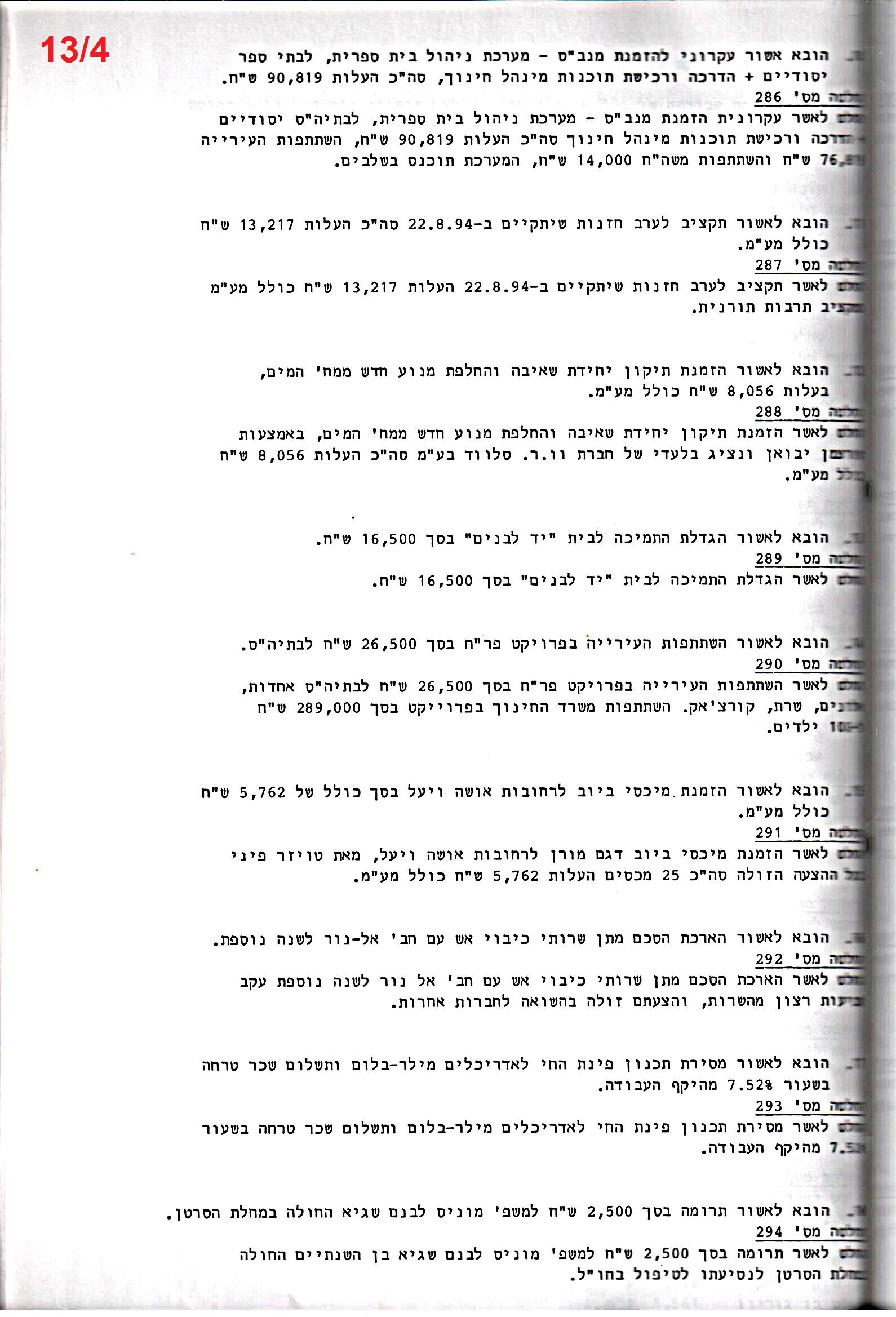פרוטוקול 26 – ועדות – 21.8.95 – 1.13.94 כספים by riki deri - Illustrated by מוזיאון בית גרושקביץ / כרך 26 - Ourboox.com
