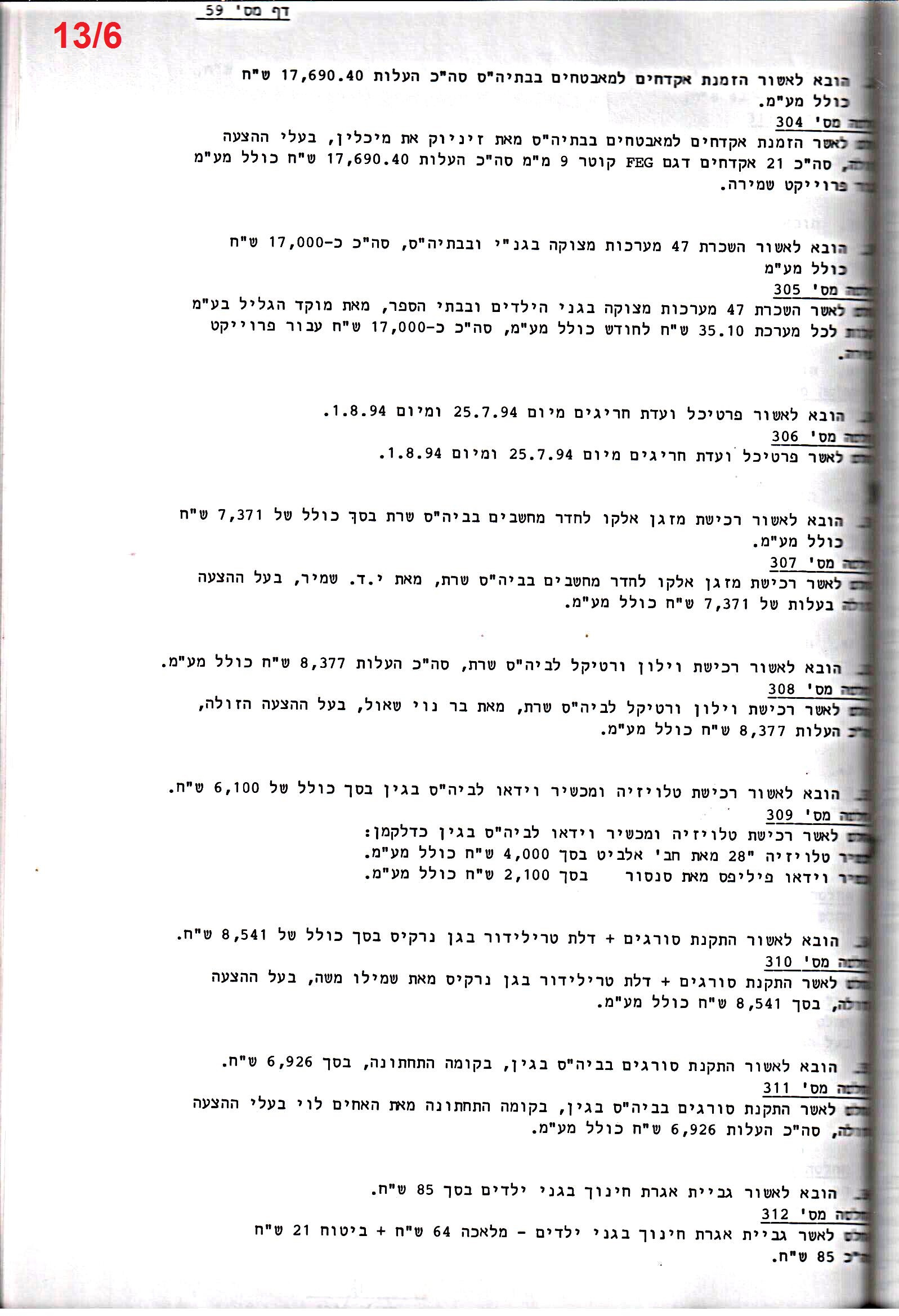 פרוטוקול 26 – ועדות – 21.8.95 – 1.13.94 כספים by riki deri - Illustrated by מוזיאון בית גרושקביץ / כרך 26 - Ourboox.com