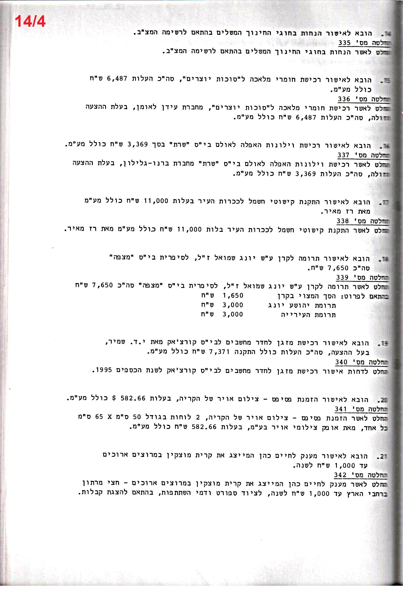פרוטוקול 26 – ועדות – 21.8.95 – 1.13.94 כספים by riki deri - Illustrated by מוזיאון בית גרושקביץ / כרך 26 - Ourboox.com