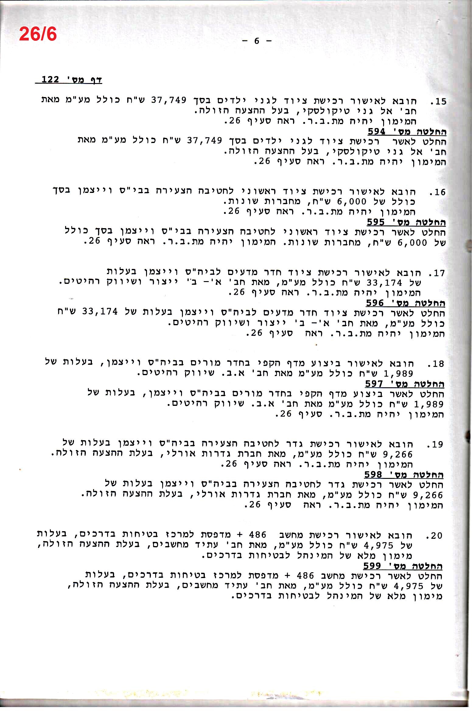 פרוטוקול 26 – ועדות – 21.8.95 – 1.13.94 כספים by riki deri - Illustrated by מוזיאון בית גרושקביץ / כרך 26 - Ourboox.com