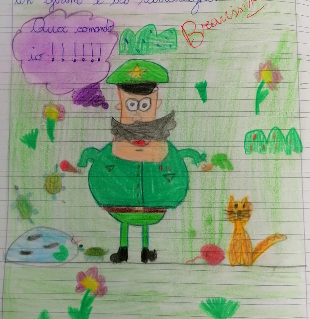 Un tuffo nella grammatica! (…con la fantasia di Gianni Rodari) by marilena - Illustrated by SCUOLA PRIMARIA DI CANTALUPO NEL SANNIO (ISERNIA) Copertina a cura degli alunni della classe 1^. Storie e disegni a cura della classe 2^ e della pluriclasse 3^/ 4^. - Ourboox.com