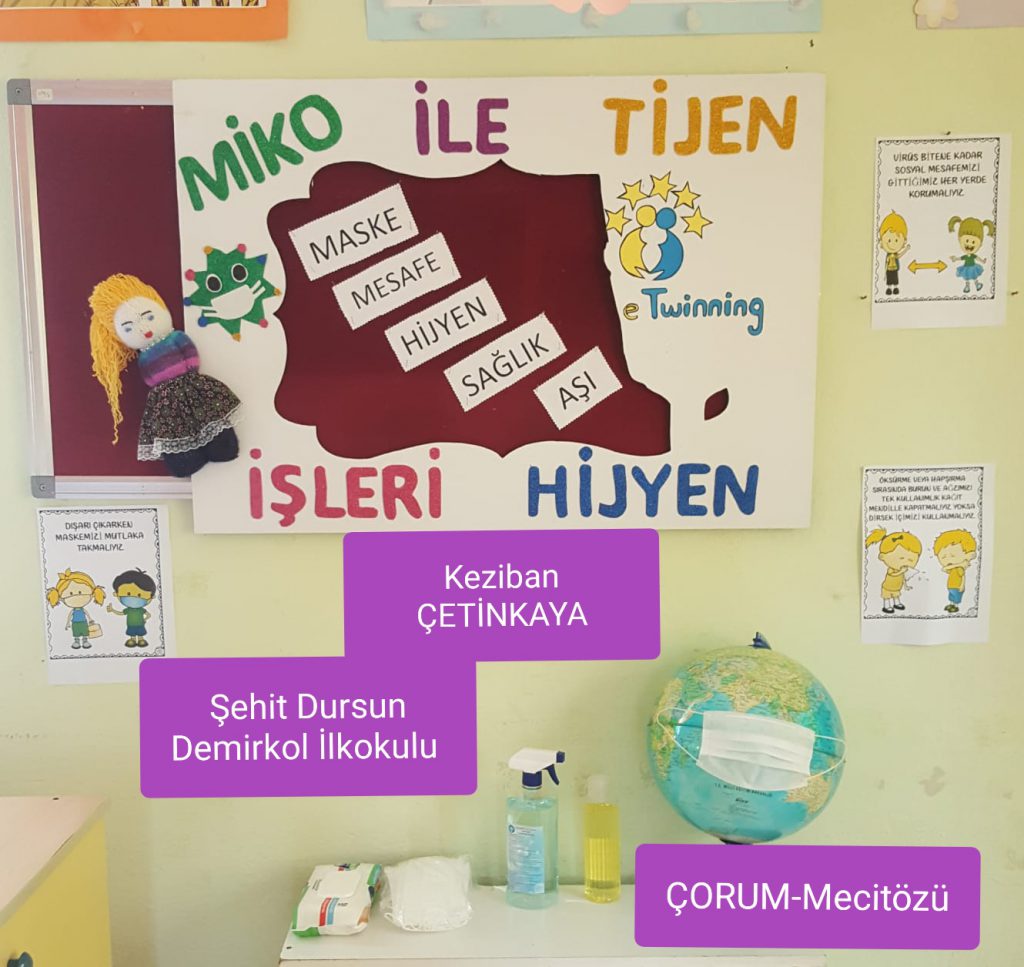 MİKO İLE TİJEN İŞLERİ HİJYEN e TWİNNG PROJEMİZ’İN OKUL PANOLARI / ADVERT BOARDS by Sevilay KALINSAZLIOĞLU - Ourboox.com