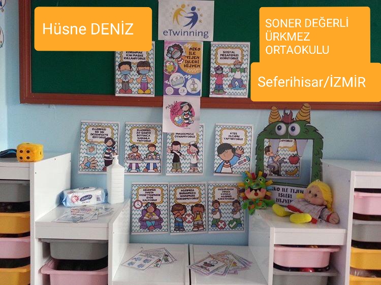 MİKO İLE TİJEN İŞLERİ HİJYEN e TWİNNG PROJEMİZ’İN OKUL PANOLARI / ADVERT BOARDS by Sevilay KALINSAZLIOĞLU - Ourboox.com