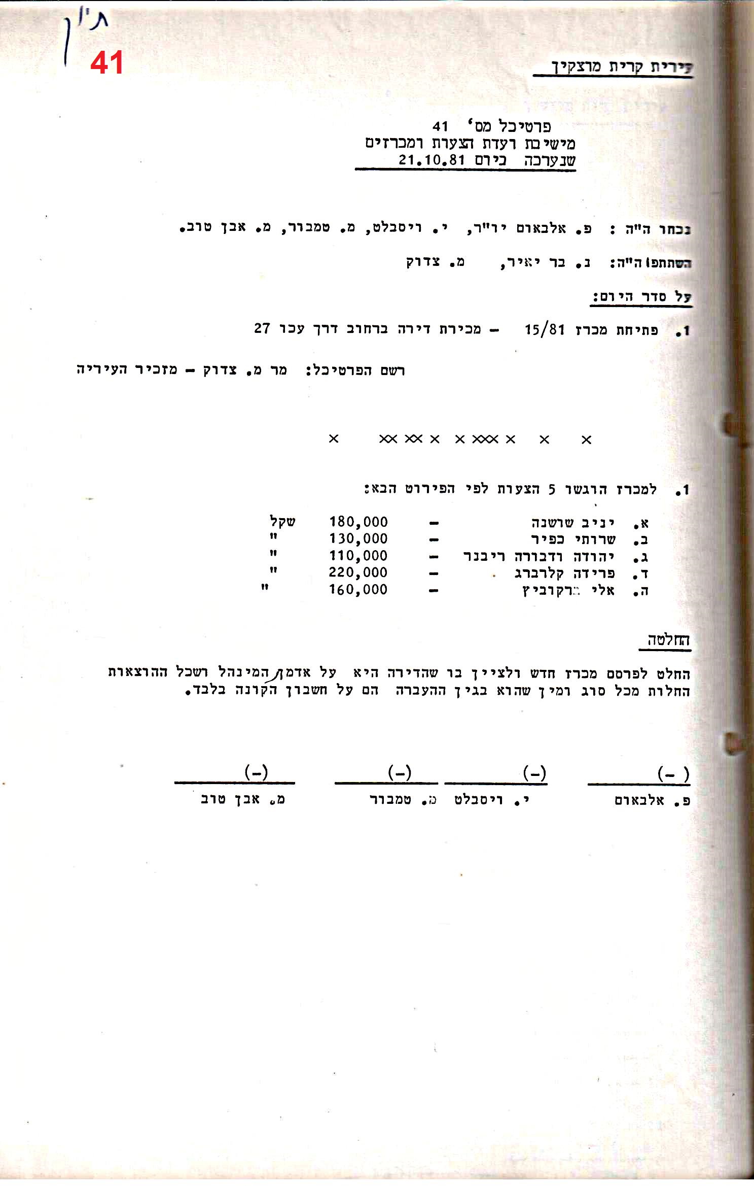 פרוטוקול 28 – ועדות – 9.11.83 – 24.1.79 מכרזים by riki deri - Illustrated by מוזיאון בית גרושקביץ / כרך 28 - Ourboox.com