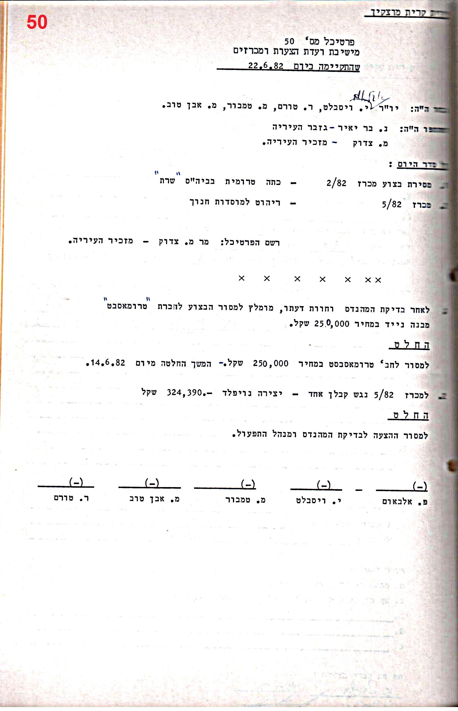 פרוטוקול 28 – ועדות – 9.11.83 – 24.1.79 מכרזים by riki deri - Illustrated by מוזיאון בית גרושקביץ / כרך 28 - Ourboox.com