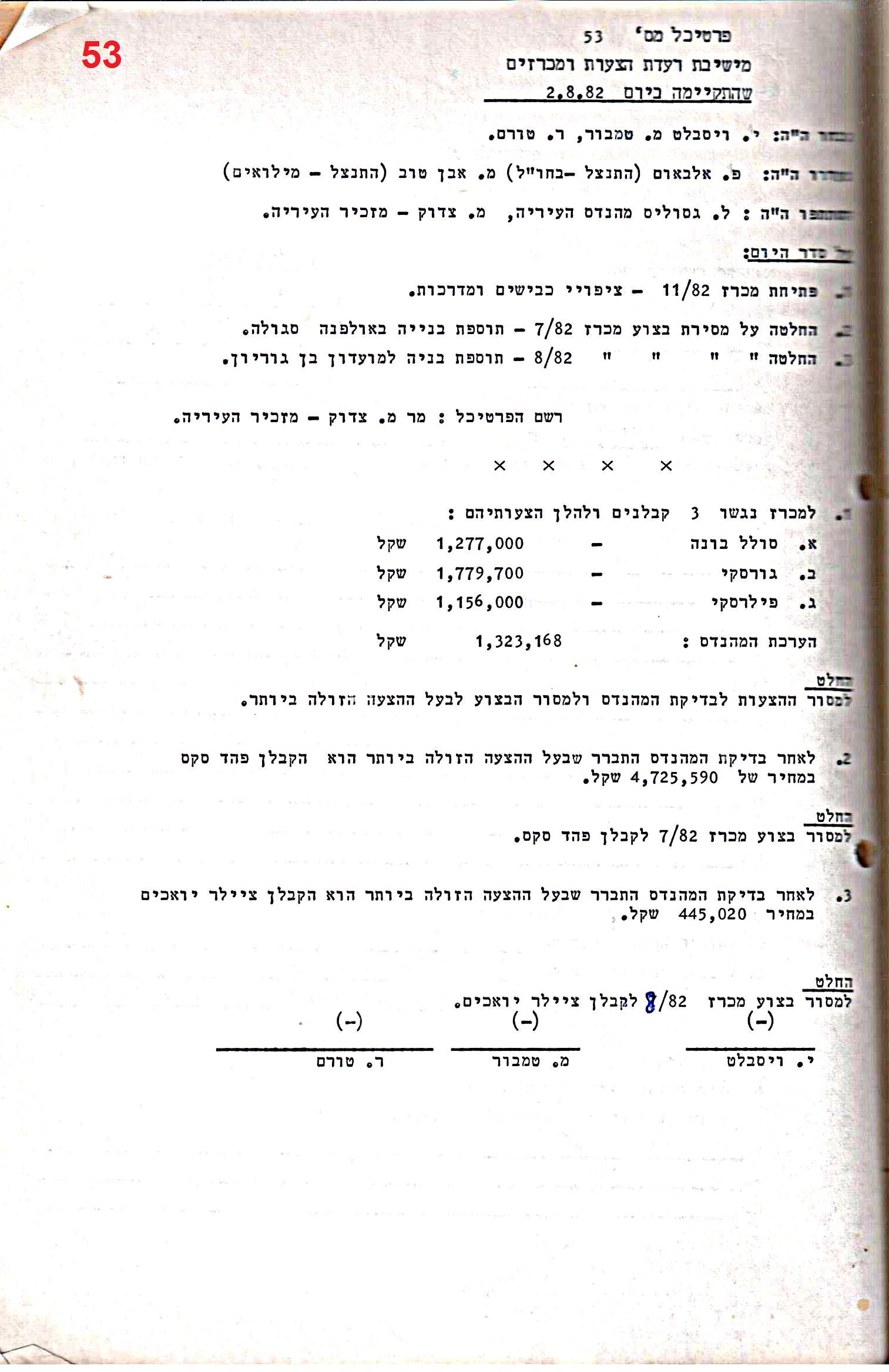 פרוטוקול 28 – ועדות – 9.11.83 – 24.1.79 מכרזים by riki deri - Illustrated by מוזיאון בית גרושקביץ / כרך 28 - Ourboox.com