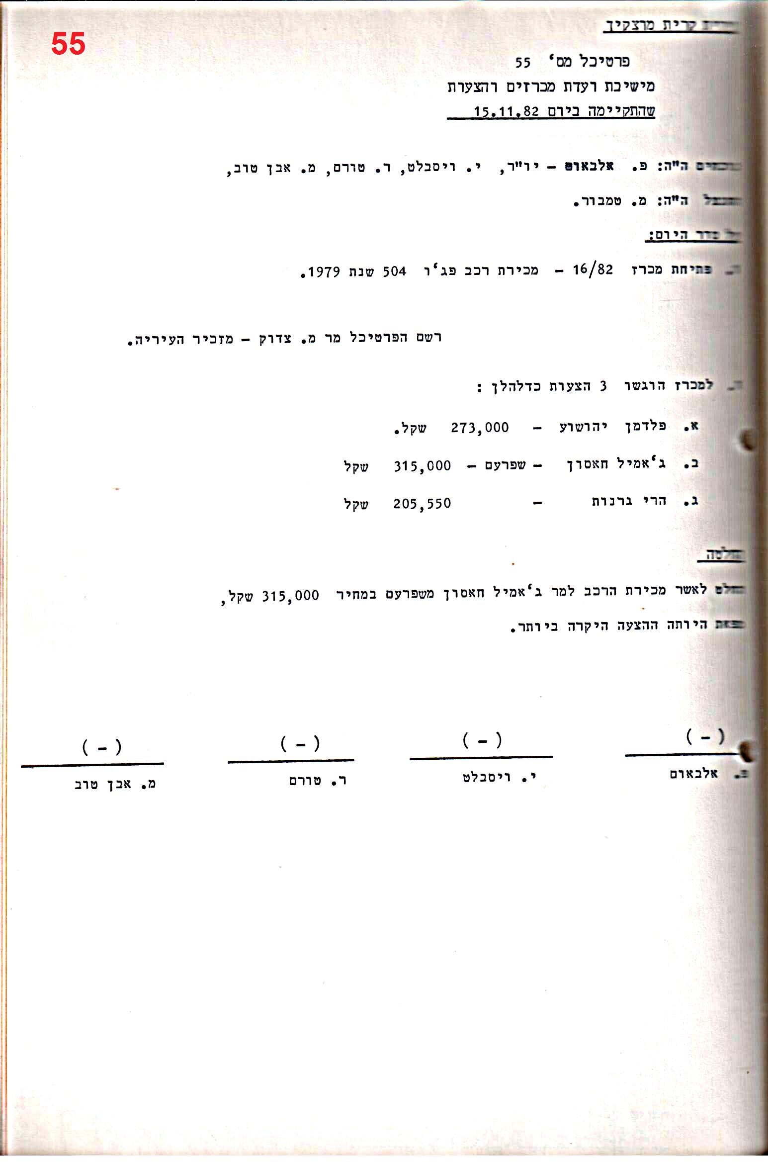 פרוטוקול 28 – ועדות – 9.11.83 – 24.1.79 מכרזים by riki deri - Illustrated by מוזיאון בית גרושקביץ / כרך 28 - Ourboox.com