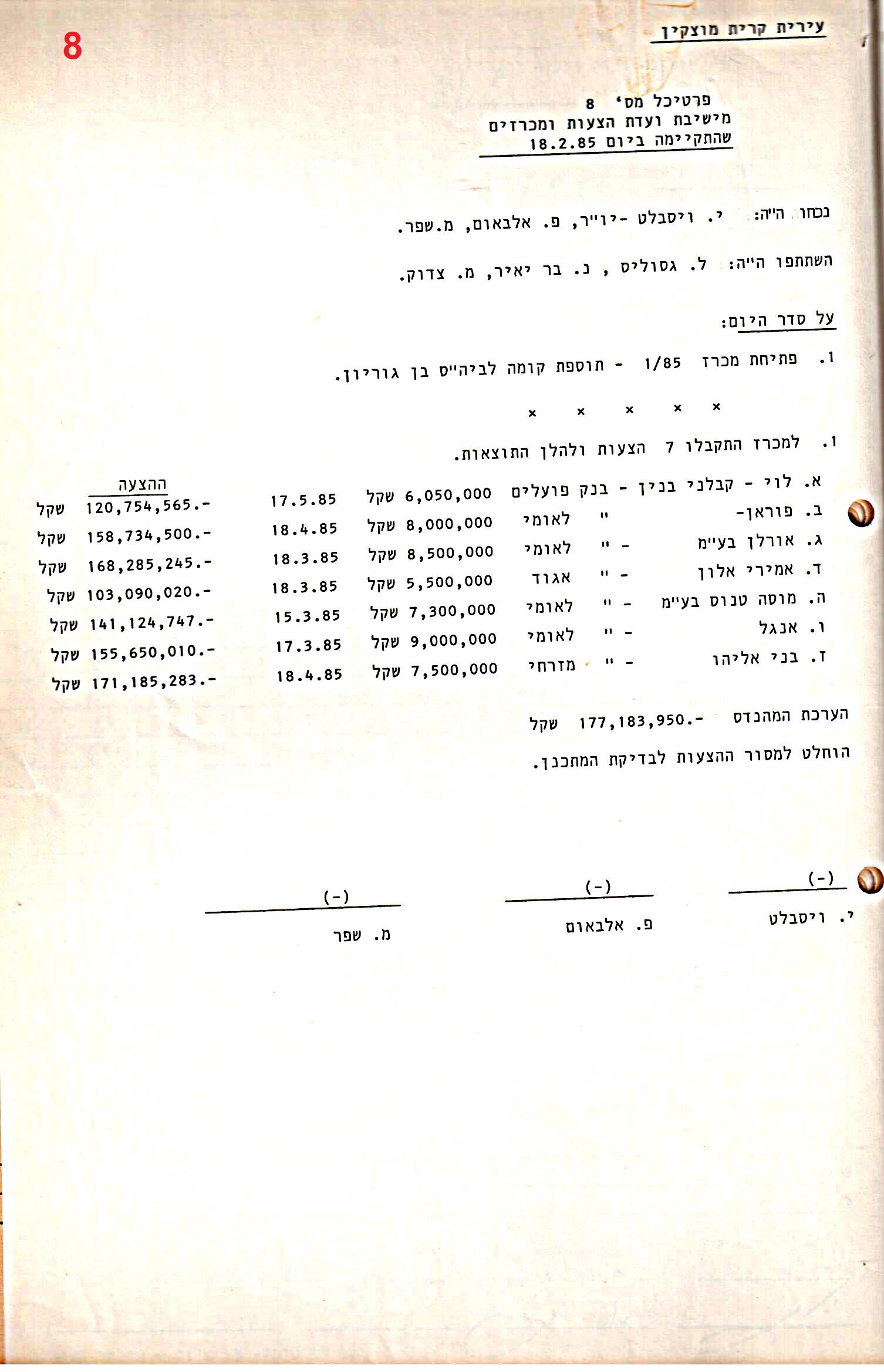 פרוטוקולים 29 – ועדות – 18.3.87 – 21.12.83 מכרזים by riki deri - Illustrated by מוזיאון בית גרושקביץ / כרך 29 - Ourboox.com