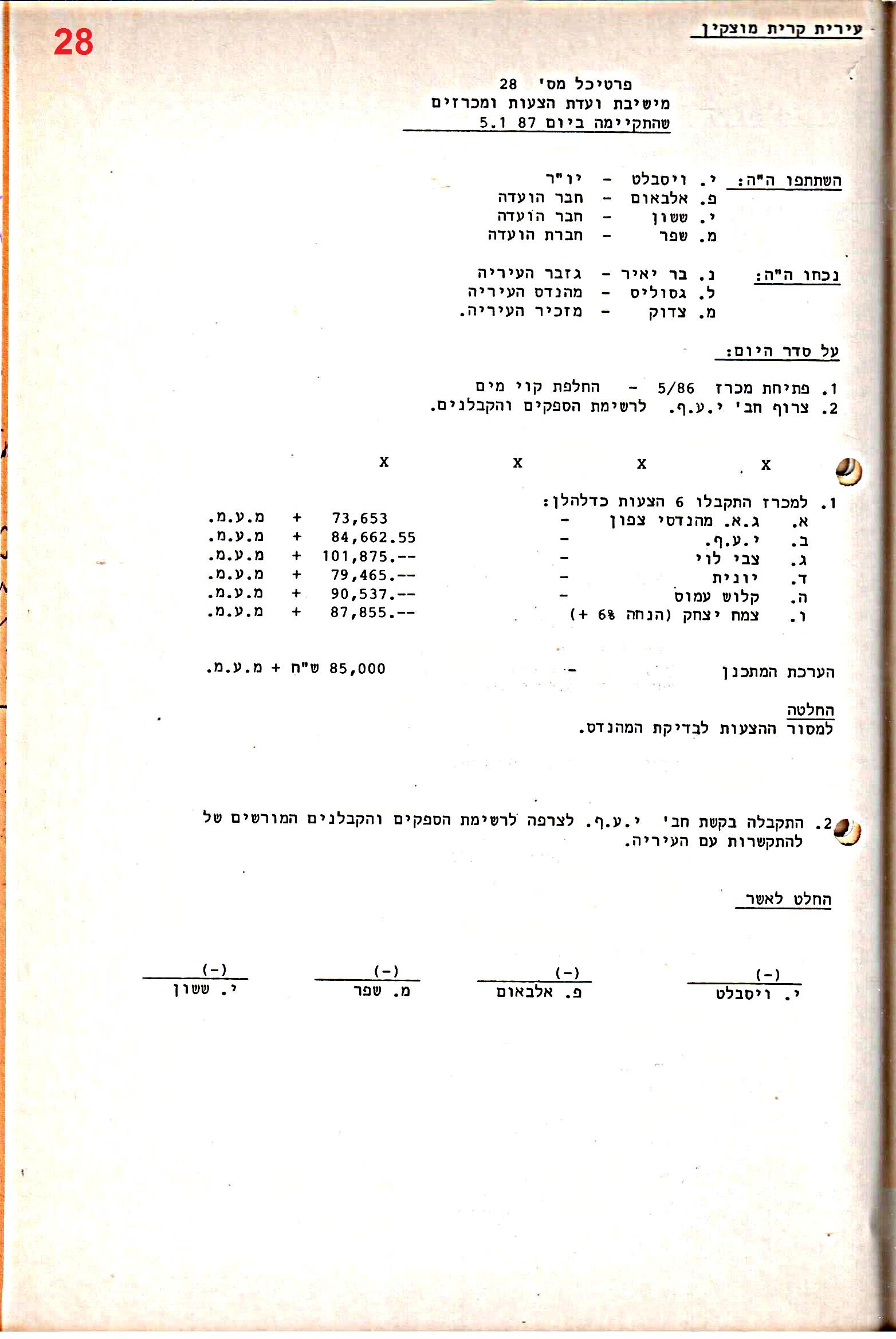 פרוטוקולים 29 – ועדות – 18.3.87 – 21.12.83 מכרזים by riki deri - Illustrated by מוזיאון בית גרושקביץ / כרך 29 - Ourboox.com