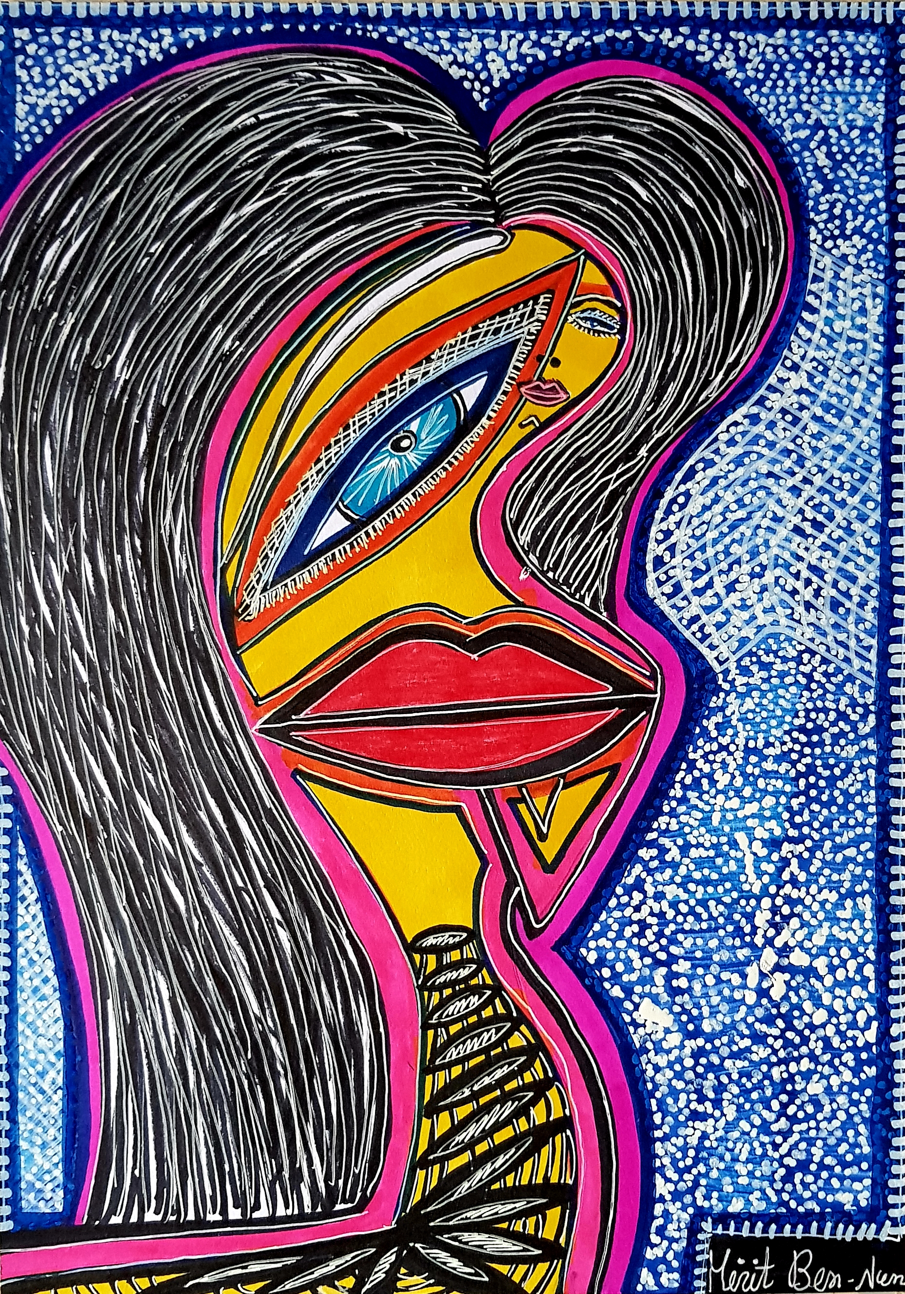 Crazy faces portraits by Deborah Shallman - Illustrated by Mirit Ben-Nun - Ourboox.com