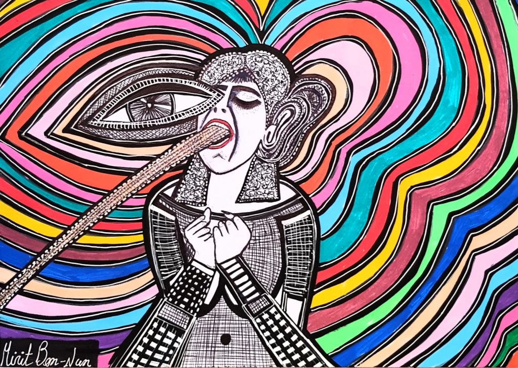 Crazy faces portraits by Deborah Shallman - Illustrated by Mirit Ben-Nun - Ourboox.com