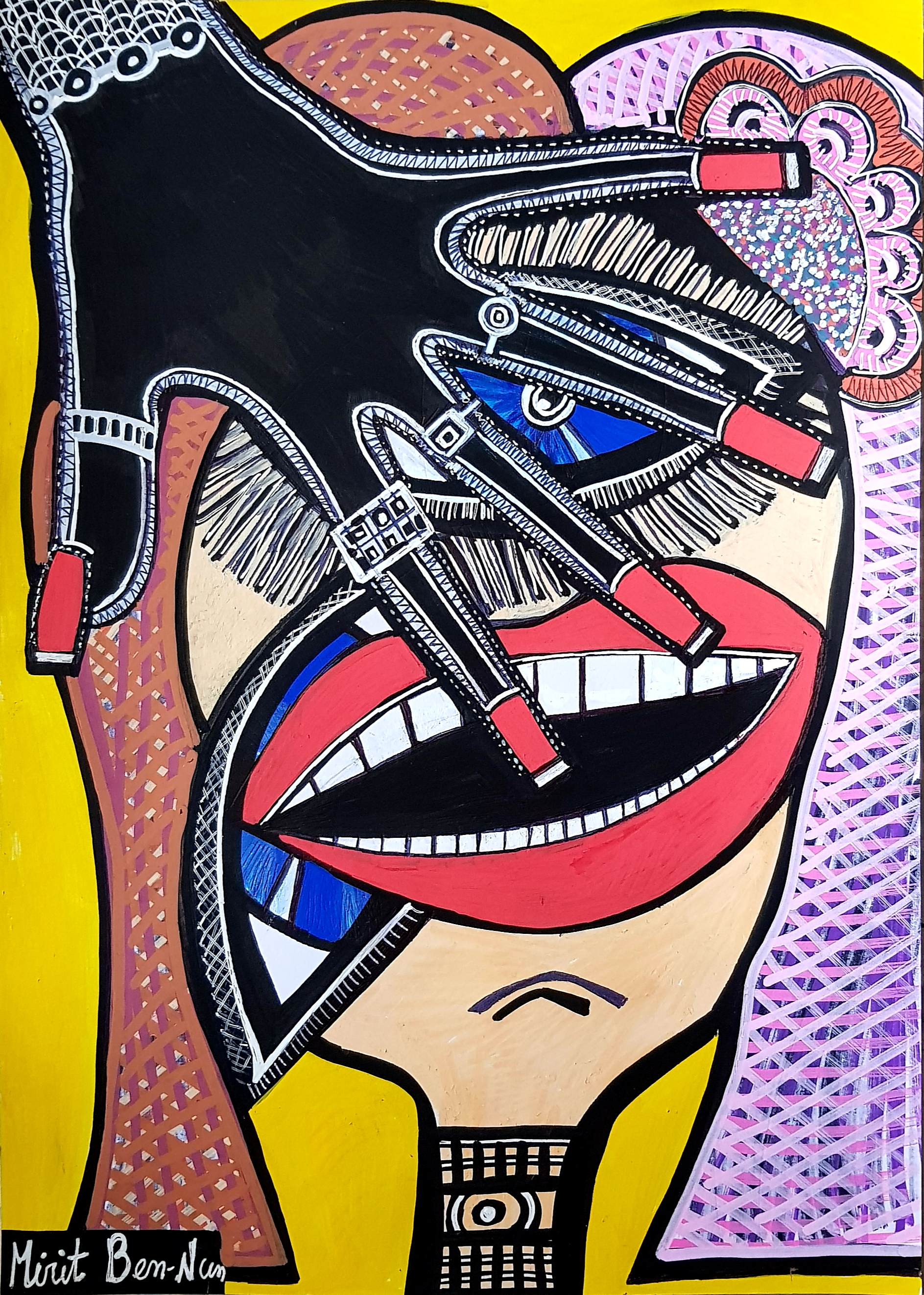 Crazy faces portraits by Deborah Shallman - Illustrated by Mirit Ben-Nun - Ourboox.com