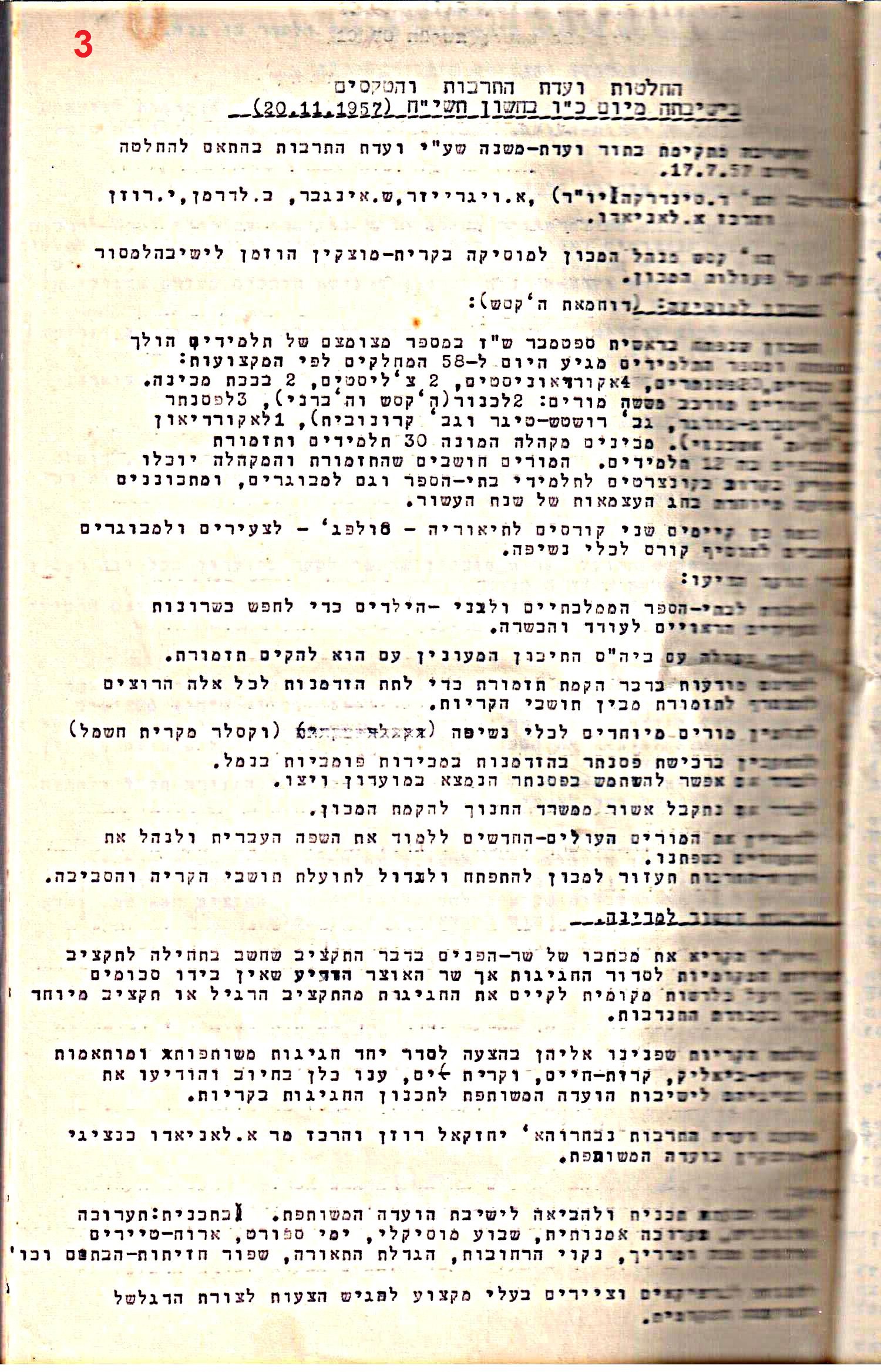 פרוטוקולים 32 – ועדות – 30.8.65 – 26.10.55 שונות by riki deri - Illustrated by מוזיאון בית גרושקביץ / כרך 32 - Ourboox.com