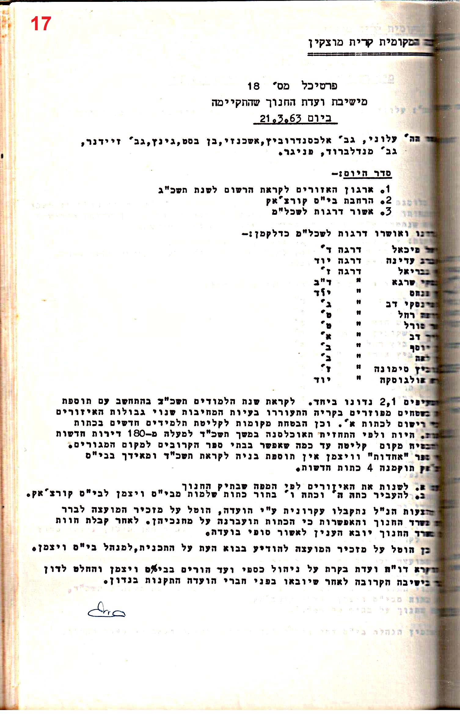 פרוטוקולים 32 – ועדות – 30.8.65 – 26.10.55 שונות by riki deri - Illustrated by מוזיאון בית גרושקביץ / כרך 32 - Ourboox.com