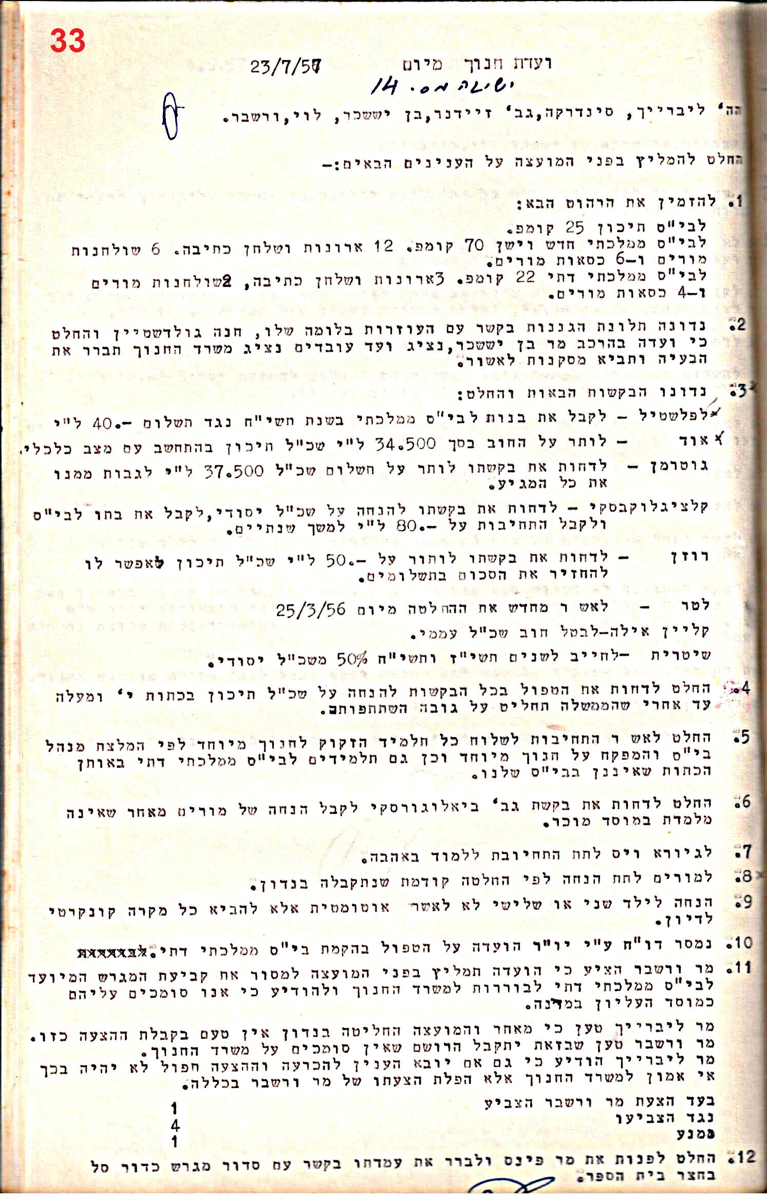 פרוטוקולים 32 – ועדות – 30.8.65 – 26.10.55 שונות by riki deri - Illustrated by מוזיאון בית גרושקביץ / כרך 32 - Ourboox.com