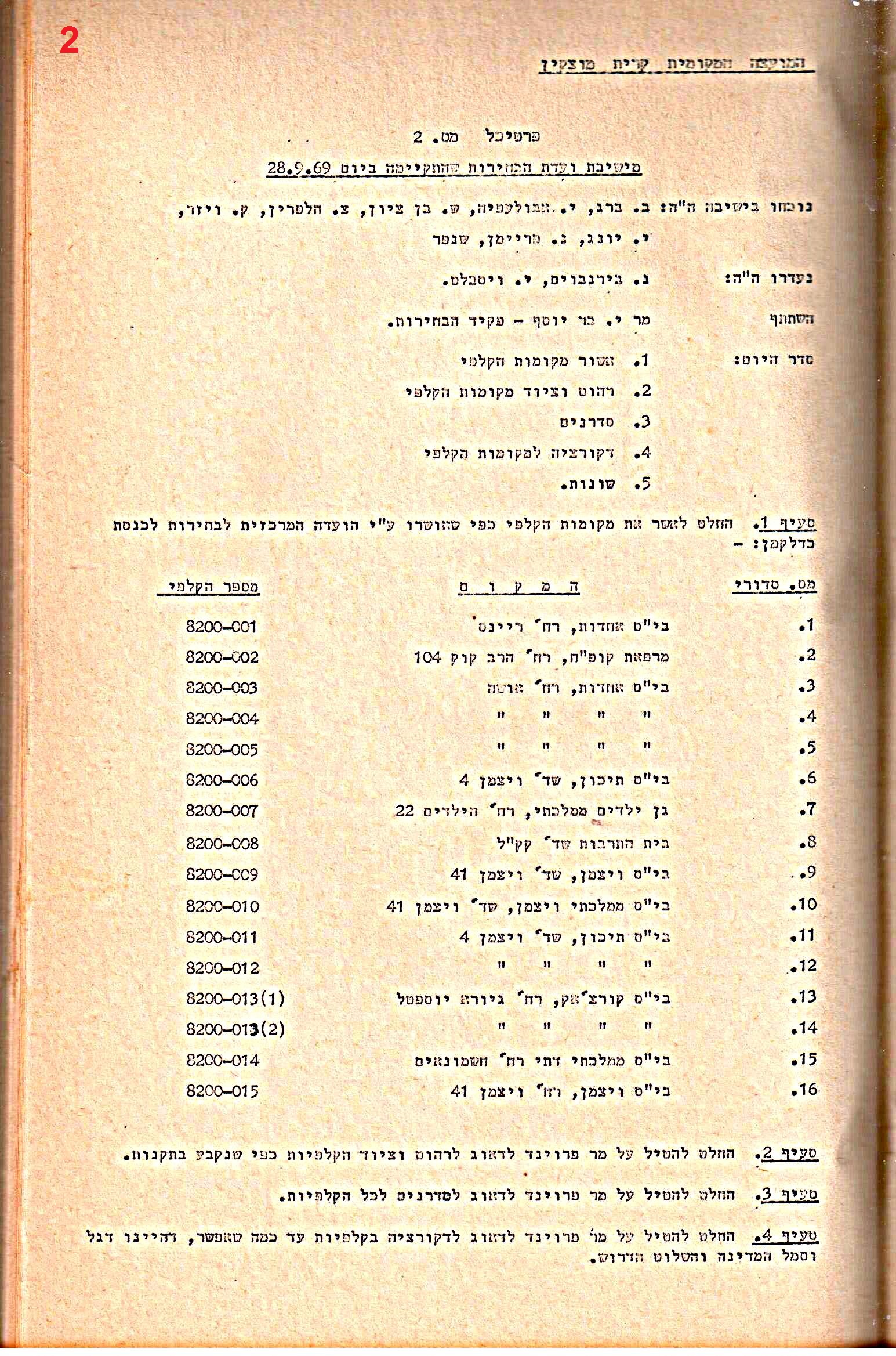 פרוטוקולים 34 – ועדות – 28.10.69 – 27.1.66 שונות by riki deri - Illustrated by מוזיאון בית גרושקביץ / כרך 34 - Ourboox.com