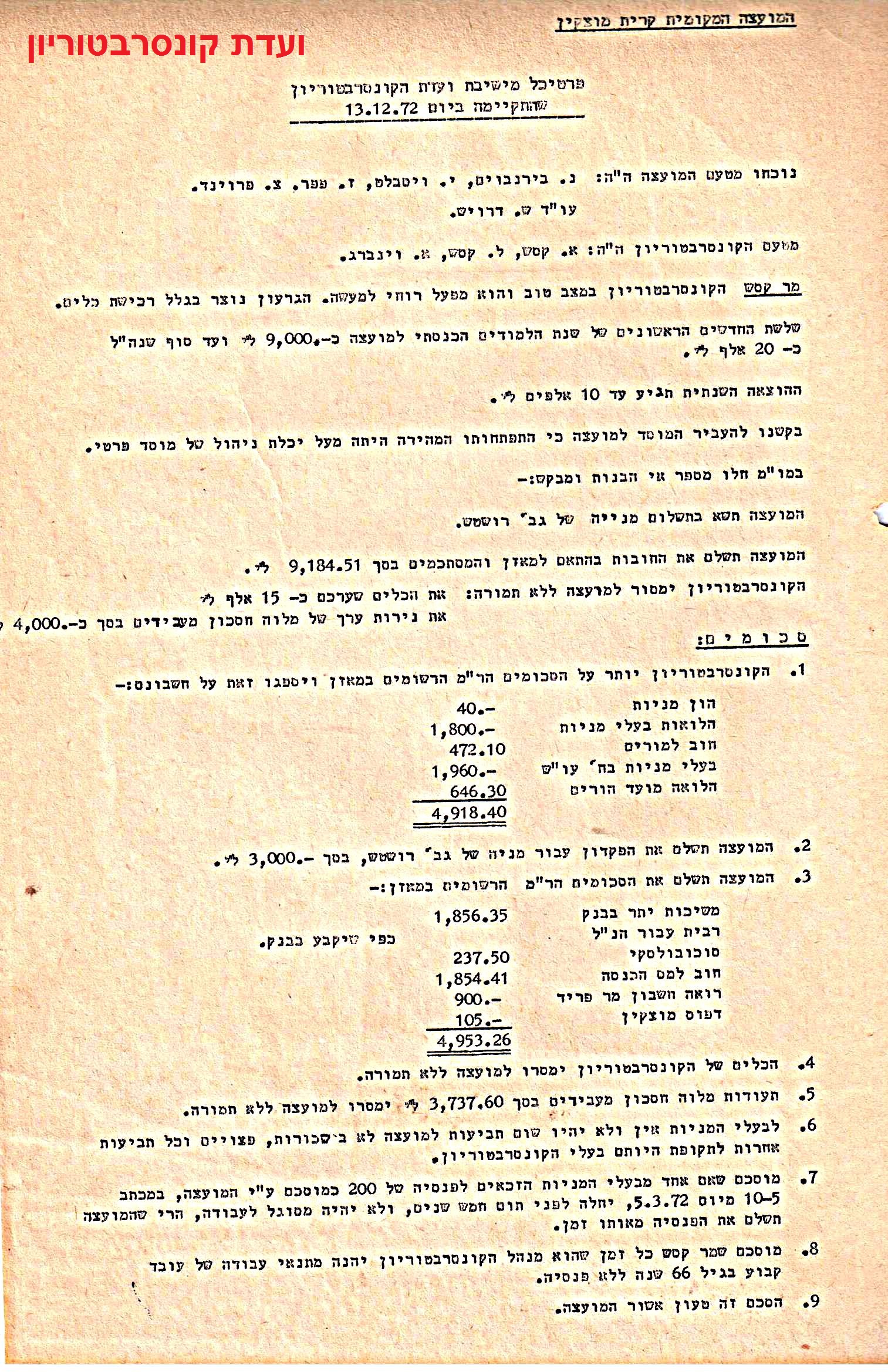 פרוטוקולים 35 – ועדות – 7.11.89 – 29.12.76 שונות by riki deri - Illustrated by מוזיאון בית גרושקביץ / כרך 35 - Ourboox.com