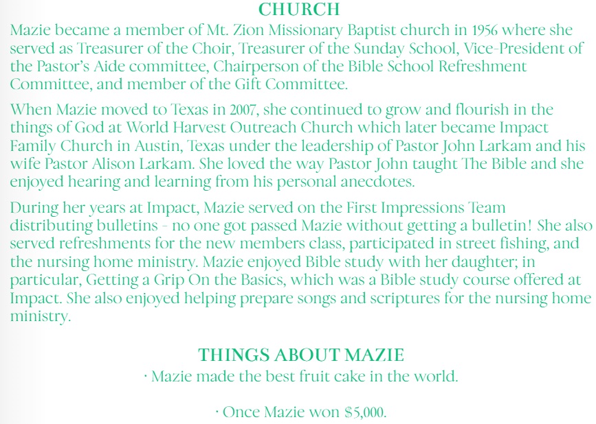 The Earthly Journey of Mazie Coleman by Chareena Crawford - Illustrated by Pictures taken by various people - Ourboox.com