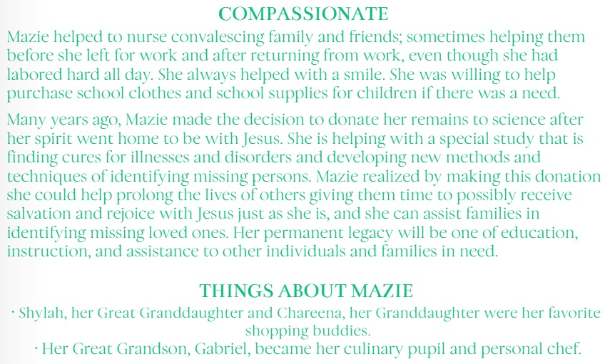 The Earthly Journey of Mazie Coleman by Chareena Crawford - Illustrated by Pictures taken by various people - Ourboox.com