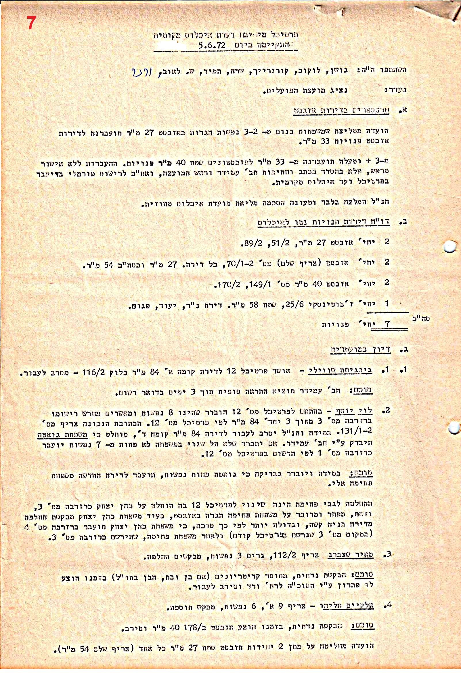 פרוטוקולים 37 – ועדות – 1990 – 1960 שונות by riki deri - Illustrated by מוזיאון בית גרושקביץ / כרך 37 - Ourboox.com
