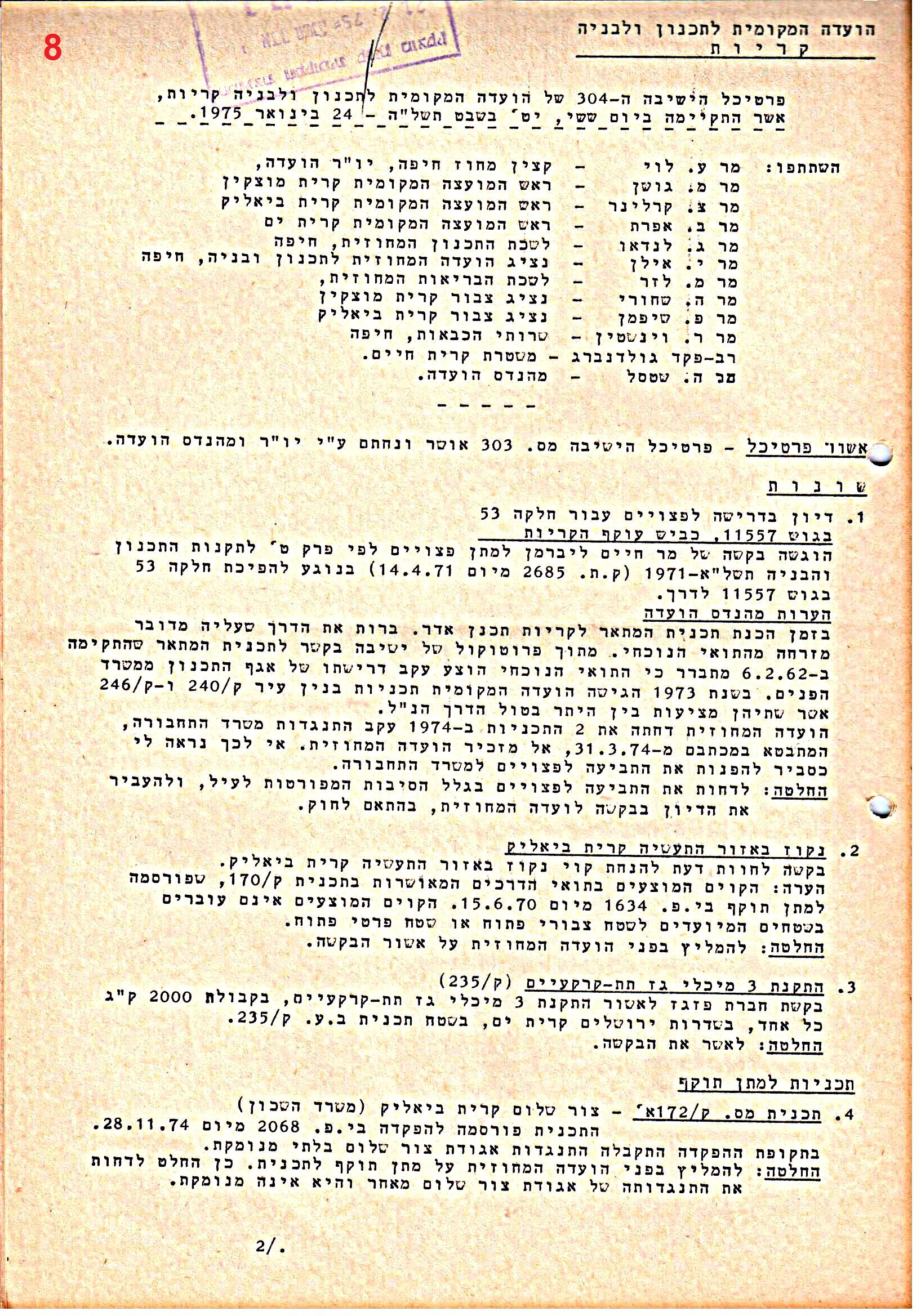 פרוטוקולים 38 – ועדות – 1975 – 1973 ועדת ערים by riki deri - Illustrated by מוזיאון בית גרושקביץ / כרך 38 - Ourboox.com