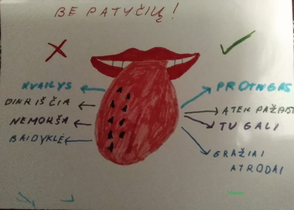 Liežuvį dresuoju, prieš išsižiodamas galvoju! by Mokytoja - Ourboox.com