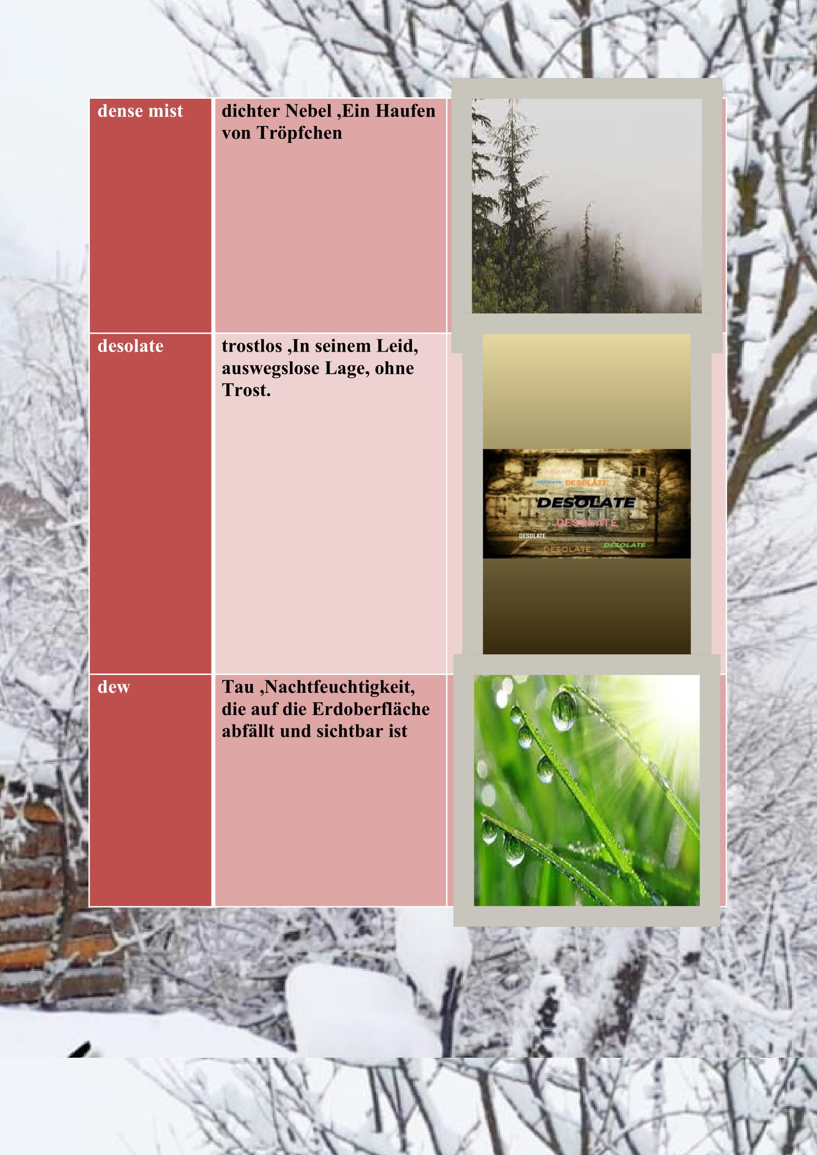 WINTER ITEMS DICTIONARY by mine seyhan - Illustrated by Mine Seyhan - Ourboox.com