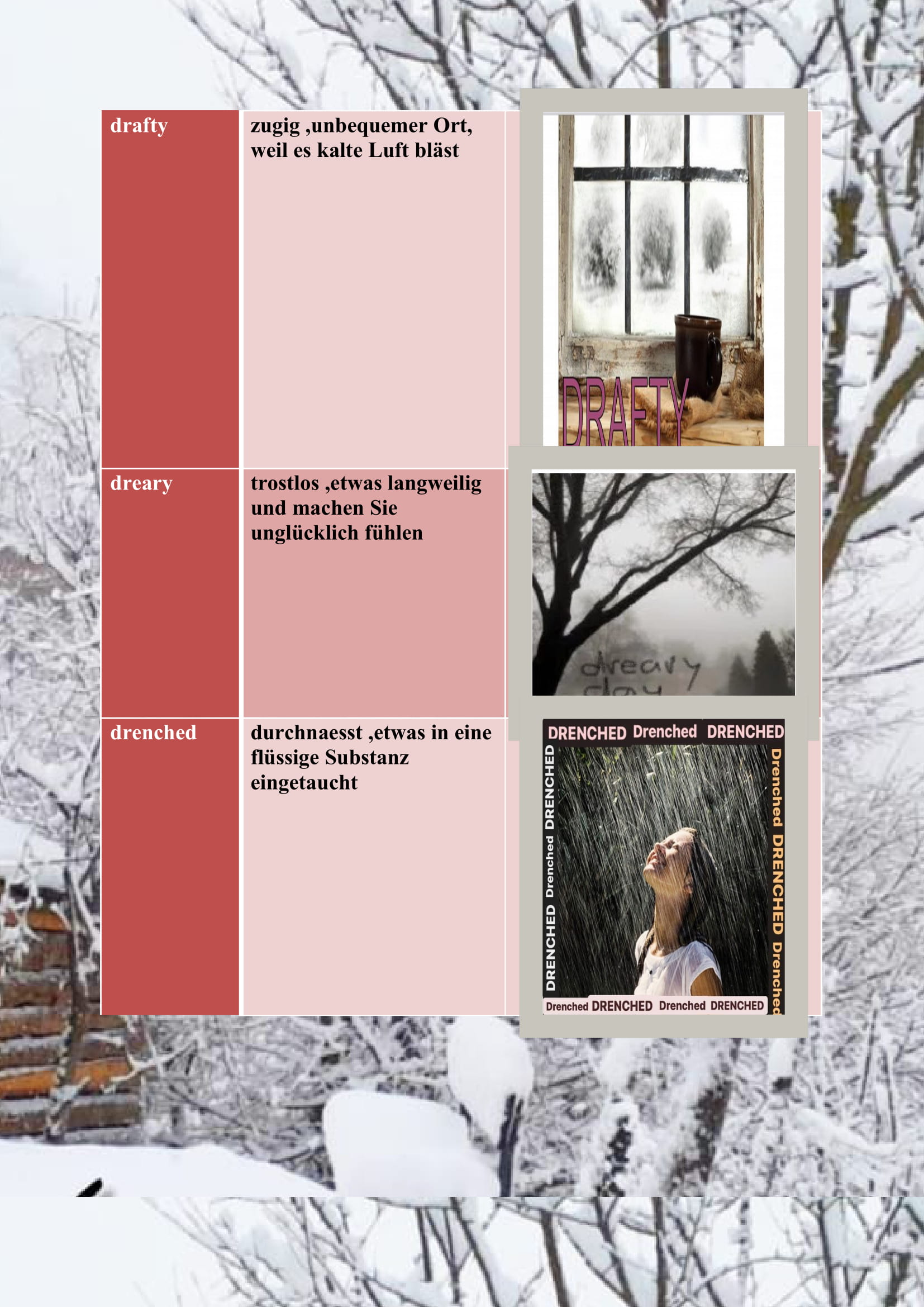 WINTER ITEMS DICTIONARY by mine seyhan - Illustrated by Mine Seyhan - Ourboox.com