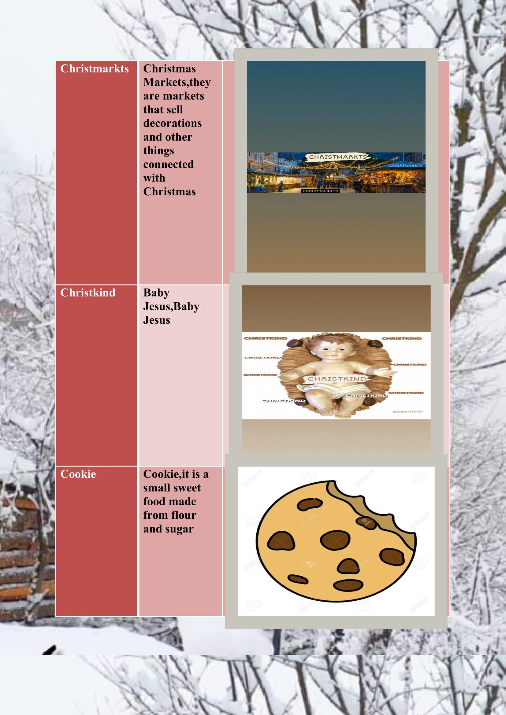 WINTER ITEMS DICTIONARY by mine seyhan - Illustrated by Mine Seyhan - Ourboox.com